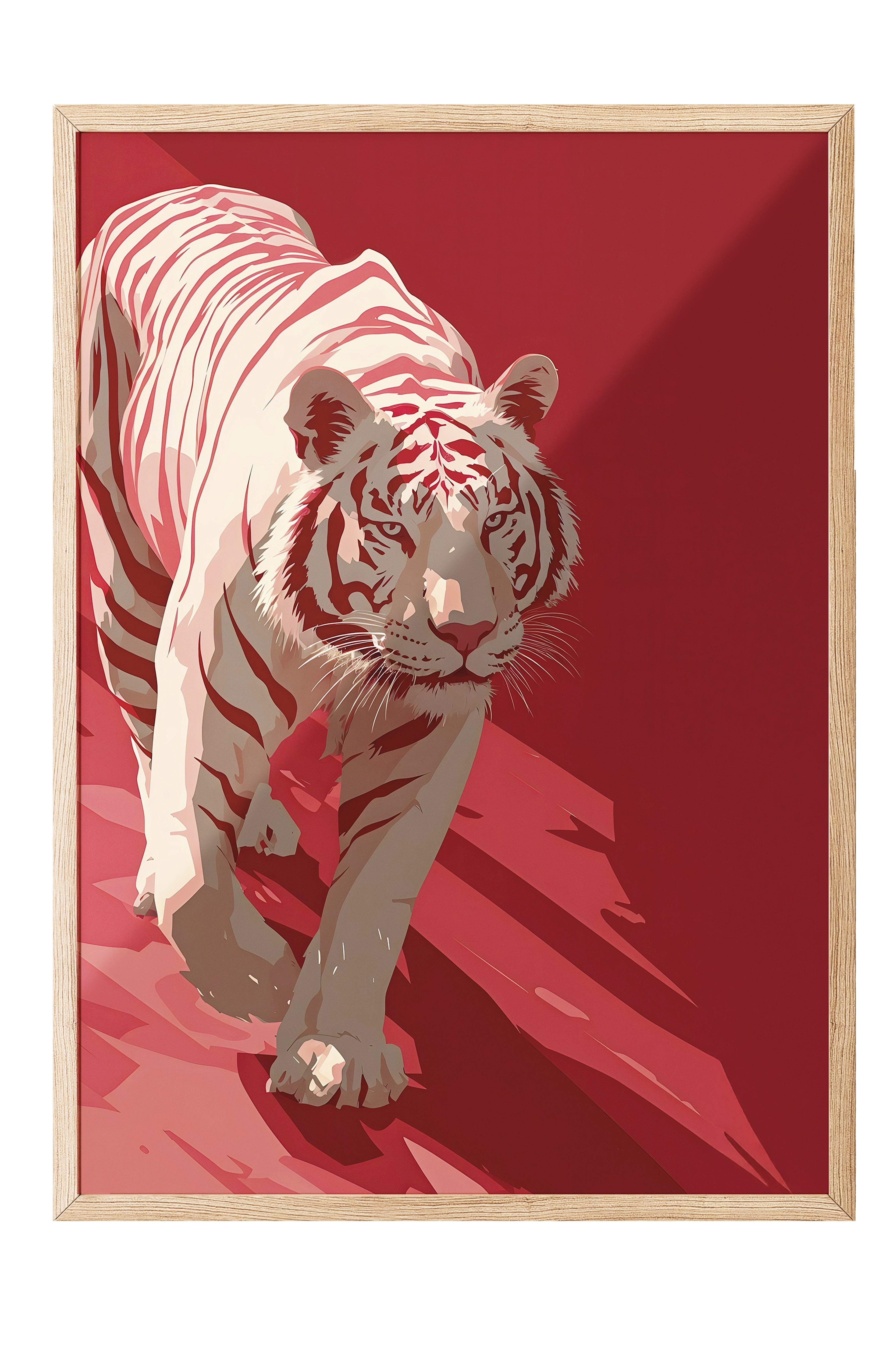 Duvar Tablosu, Ahşap Çerçeveli Tablo ve Poster, Ritüel Serisi, Leopar Tablo, NO:115262