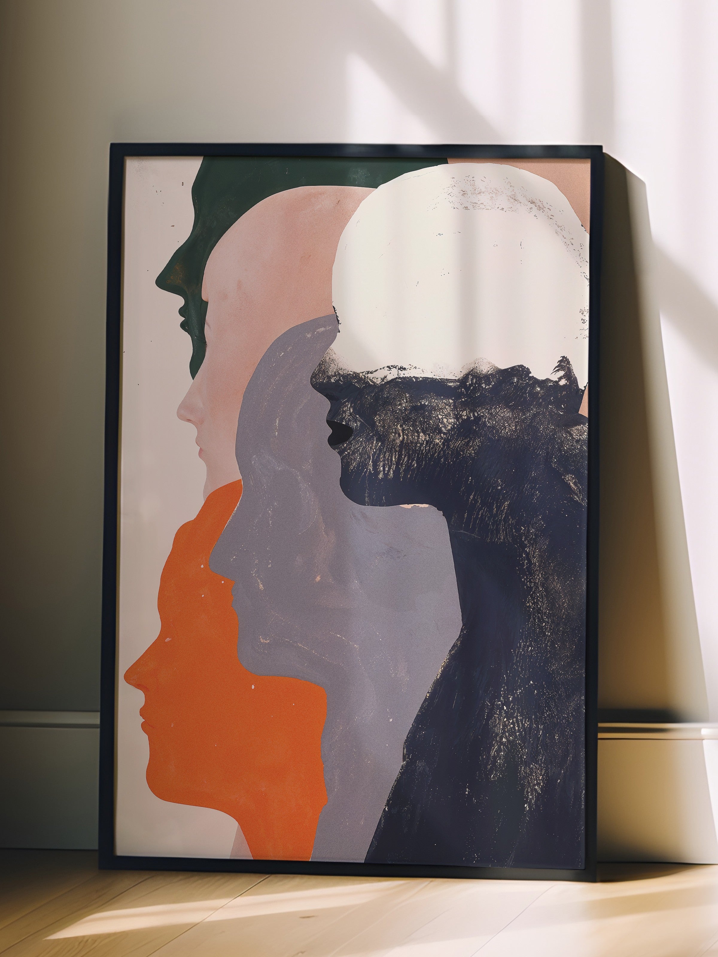 Duvar Tablosu, Siyah Çerçeveli Tablo ve Poster, Ritüel Serisi, Maximalist Tablo, NO:115192