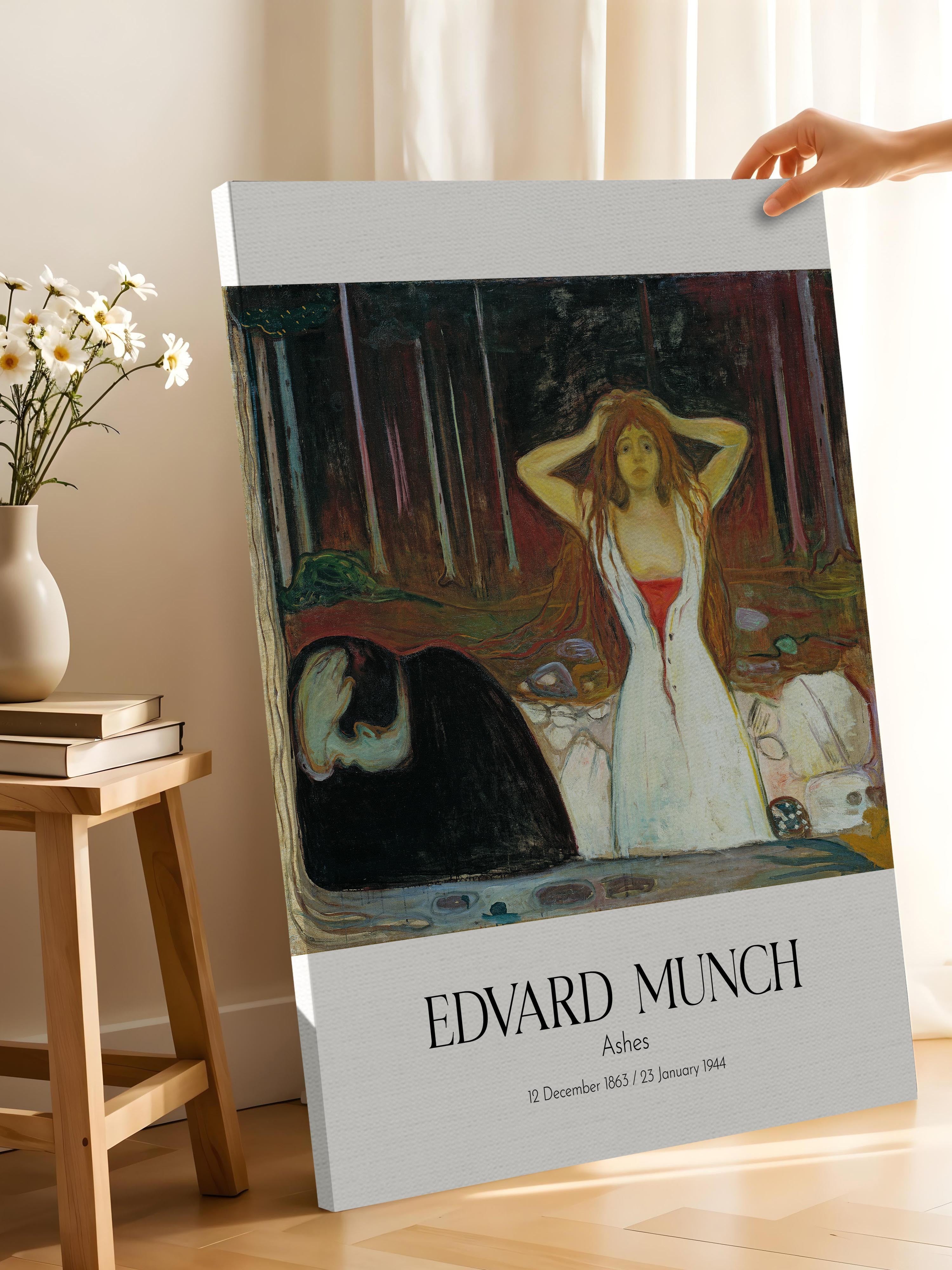 Edvard Munch - Ashes, Kanvas Tablo, Sanat Serisi NO:111706