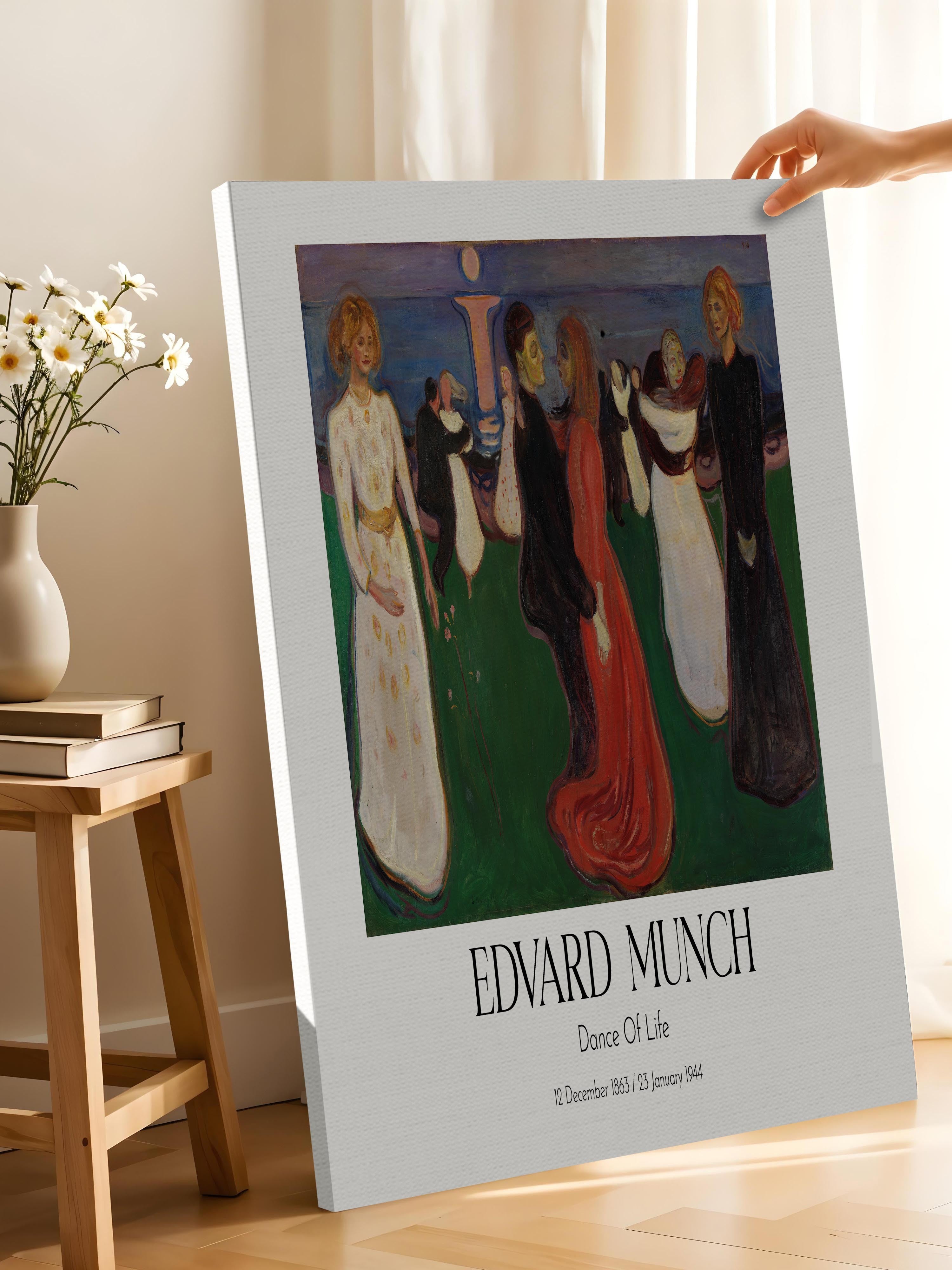 Edvard Munch - Dance Of Life, Kanvas Tablo, Sanat Serisi NO:111738