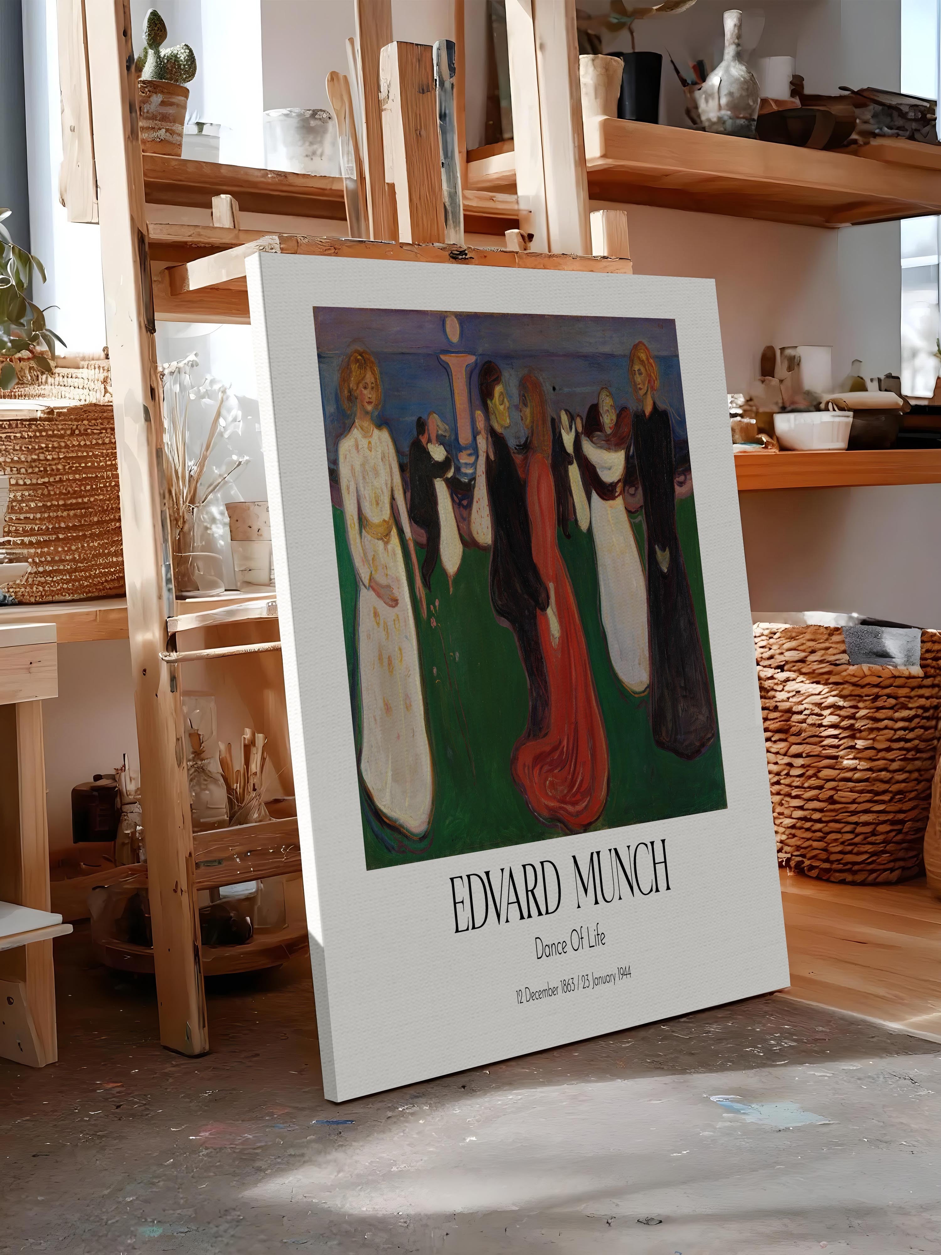 Edvard Munch - Dance Of Life, Kanvas Tablo, Sanat Serisi NO:111738
