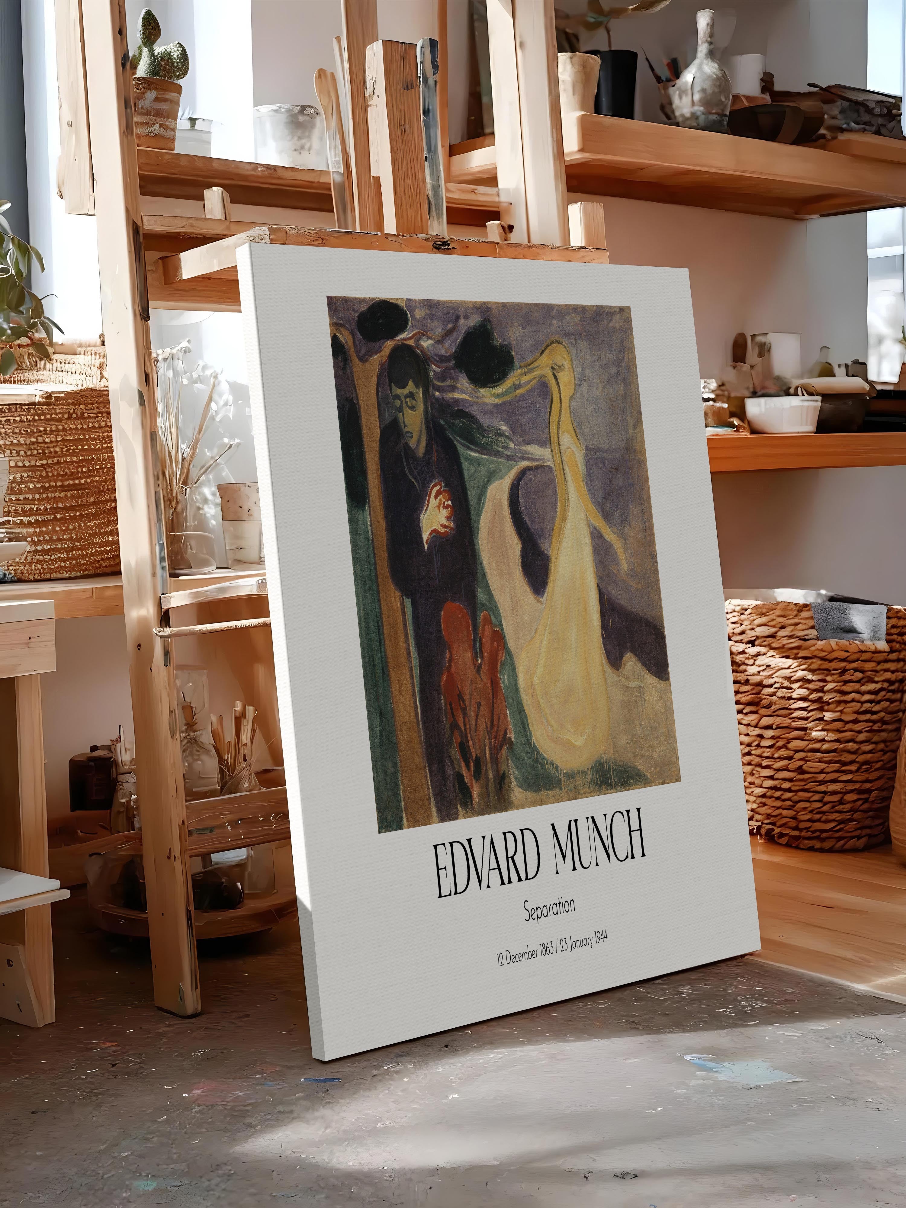 Edvard Munch - Separation, Kanvas Tablo, Sanat Serisi NO:111742