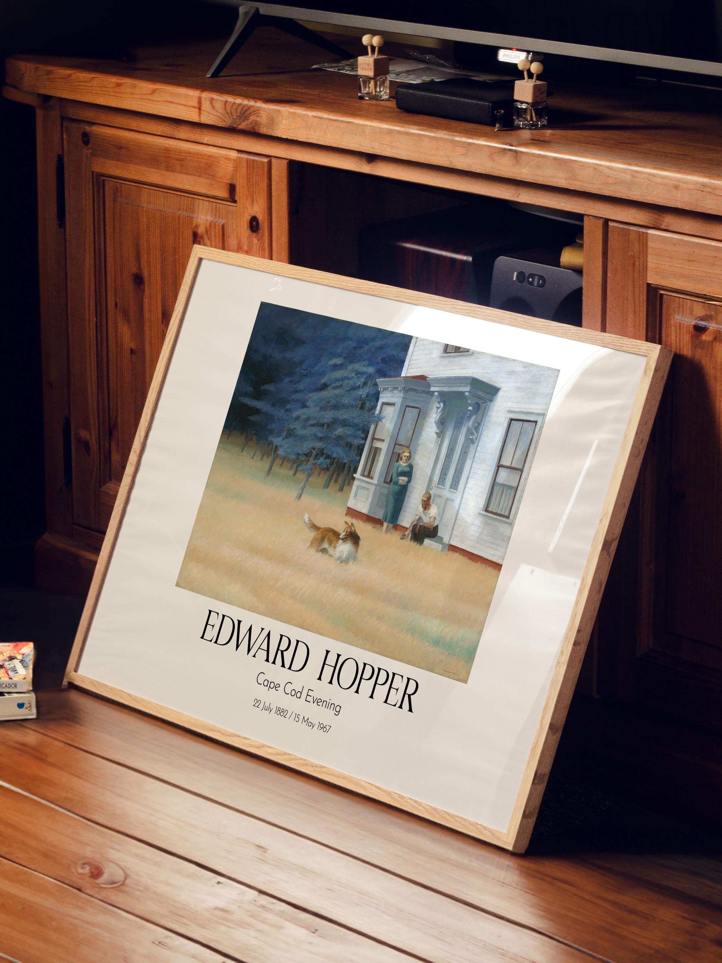 Edward Hopper - Cape Cod Evening, Ahşap Çerçeveli Tablo, Sanat Serisi NO:110186