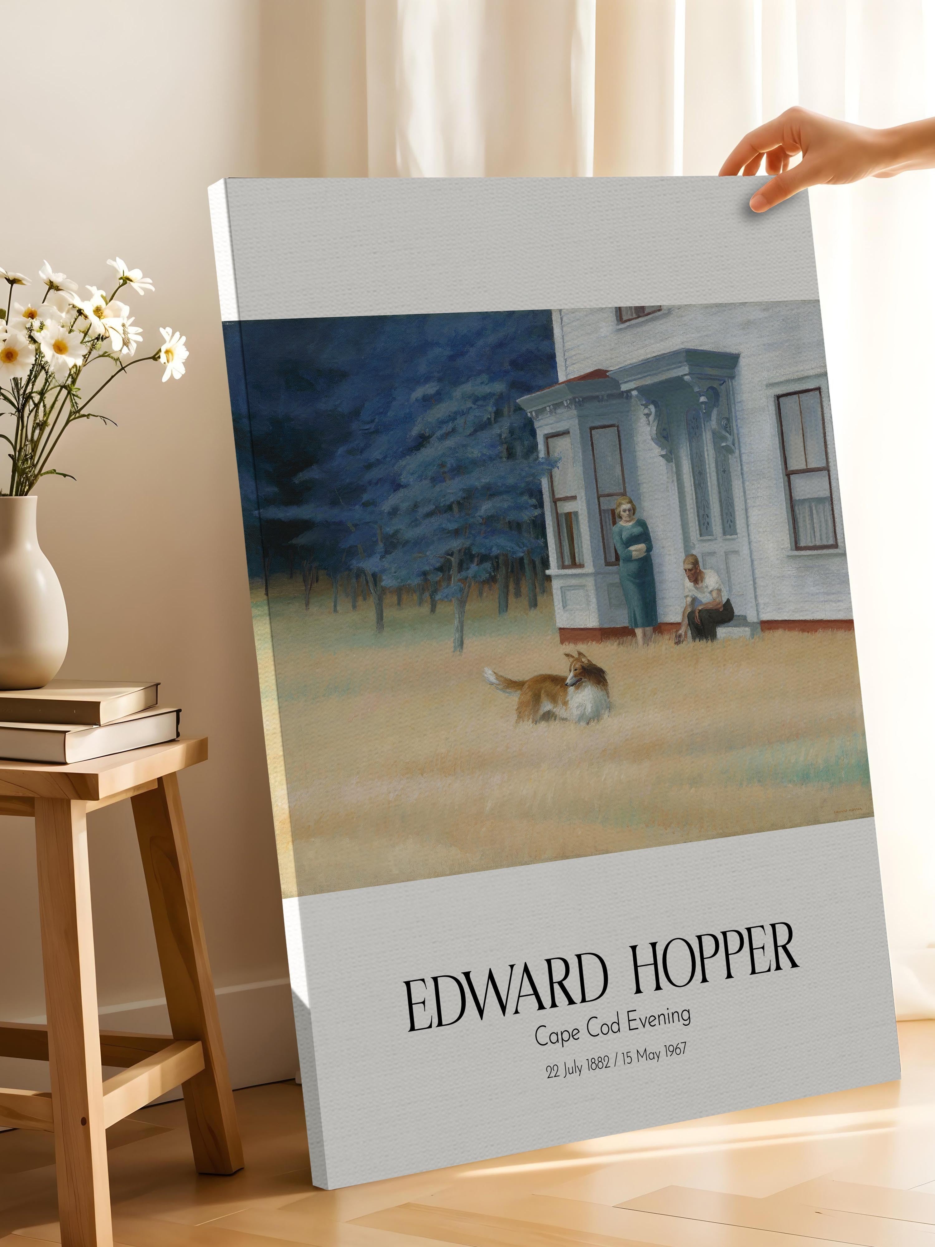 Edward Hopper - Cape Cod Evening, Kanvas Tablo, Sanat Serisi NO:110172