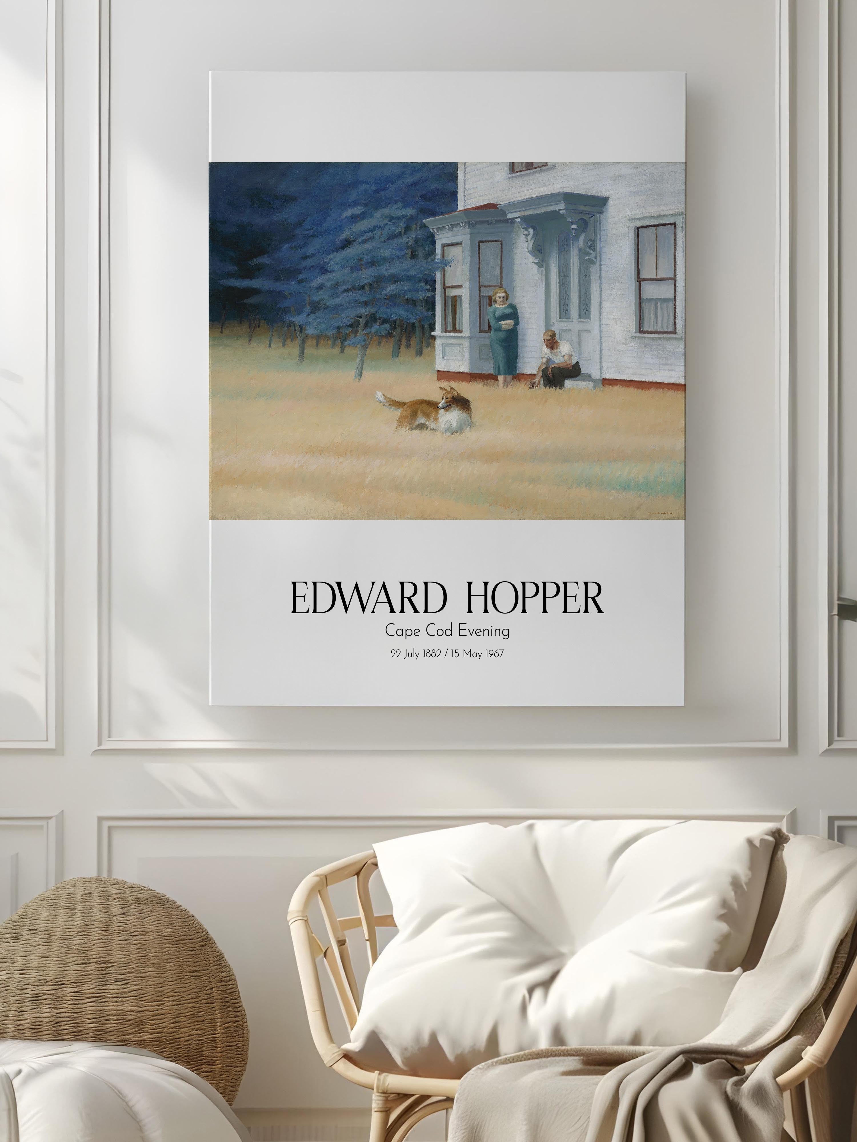 Edward Hopper - Cape Cod Evening, Kanvas Tablo, Sanat Serisi NO:110172