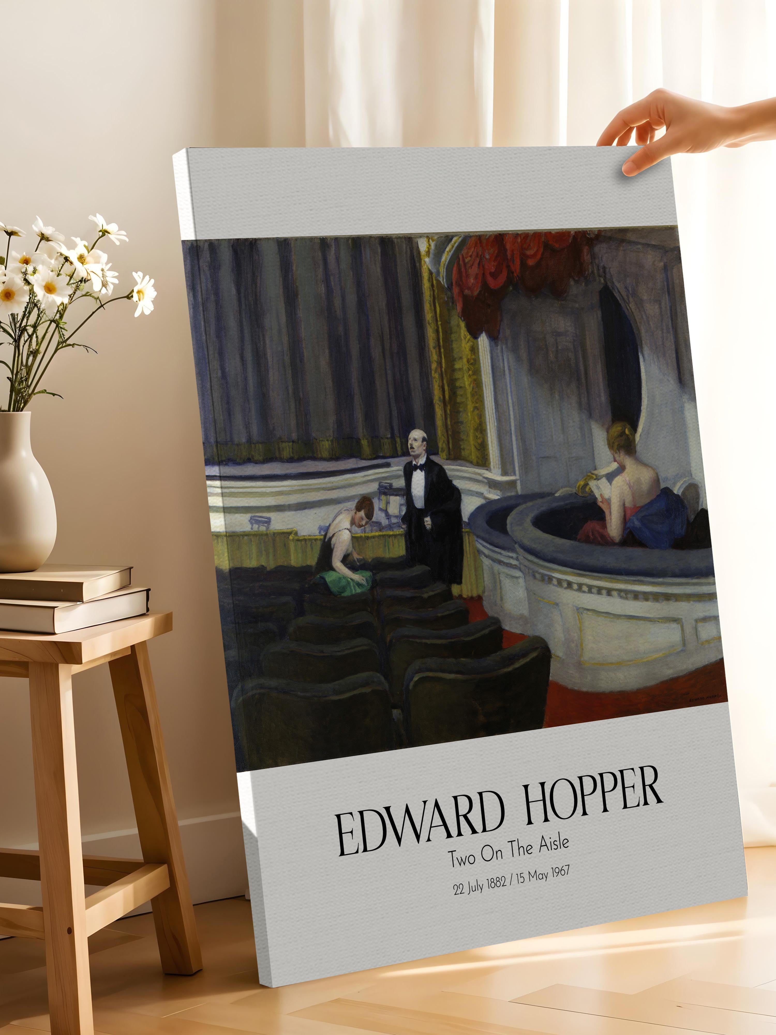 Edward Hopper - Two On The Aisle, Kanvas Tablo, Sanat Serisi NO:110183