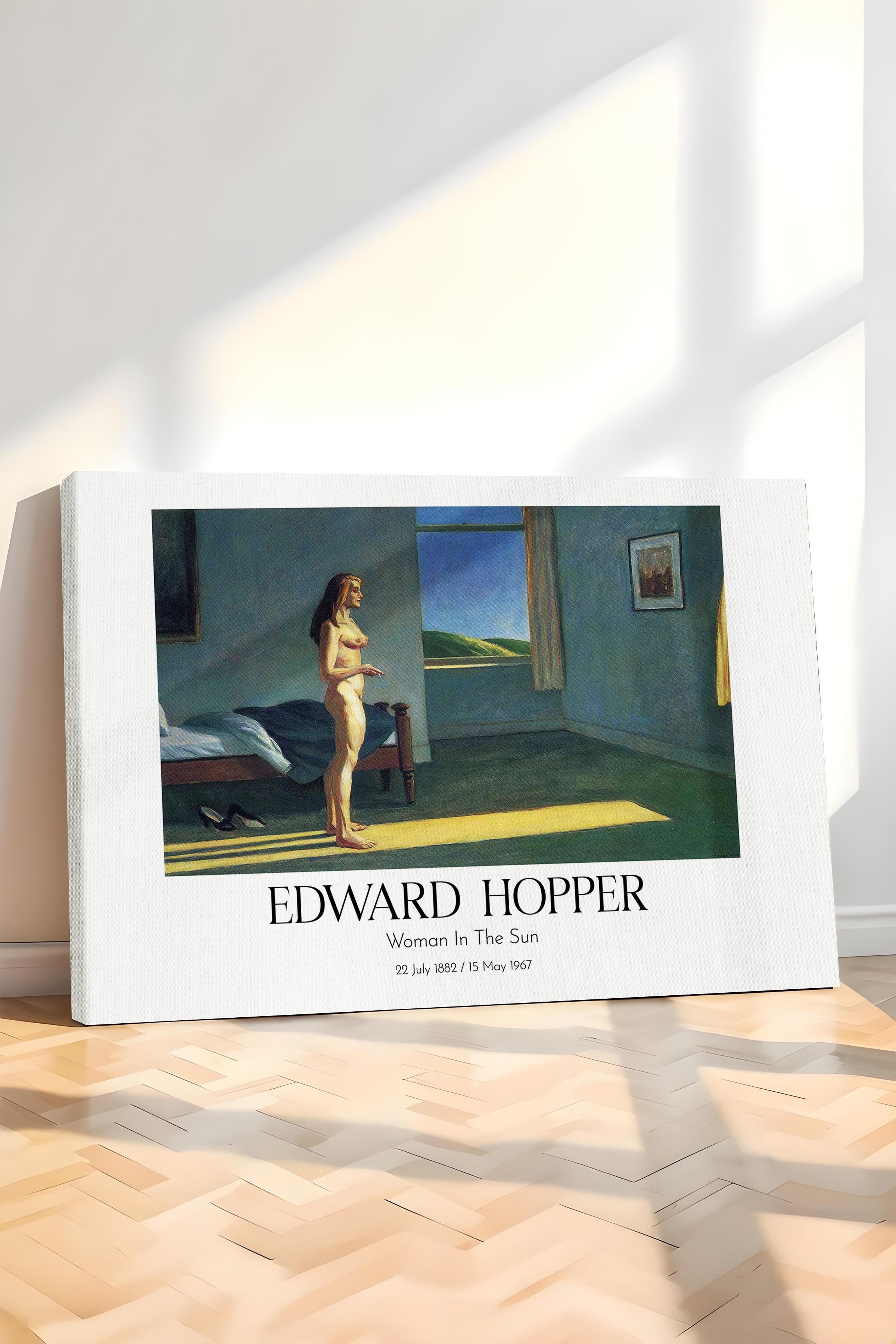 Edward Hopper - Woman In The Sun, Kanvas Tablo, Sanat Serisi NO:110195