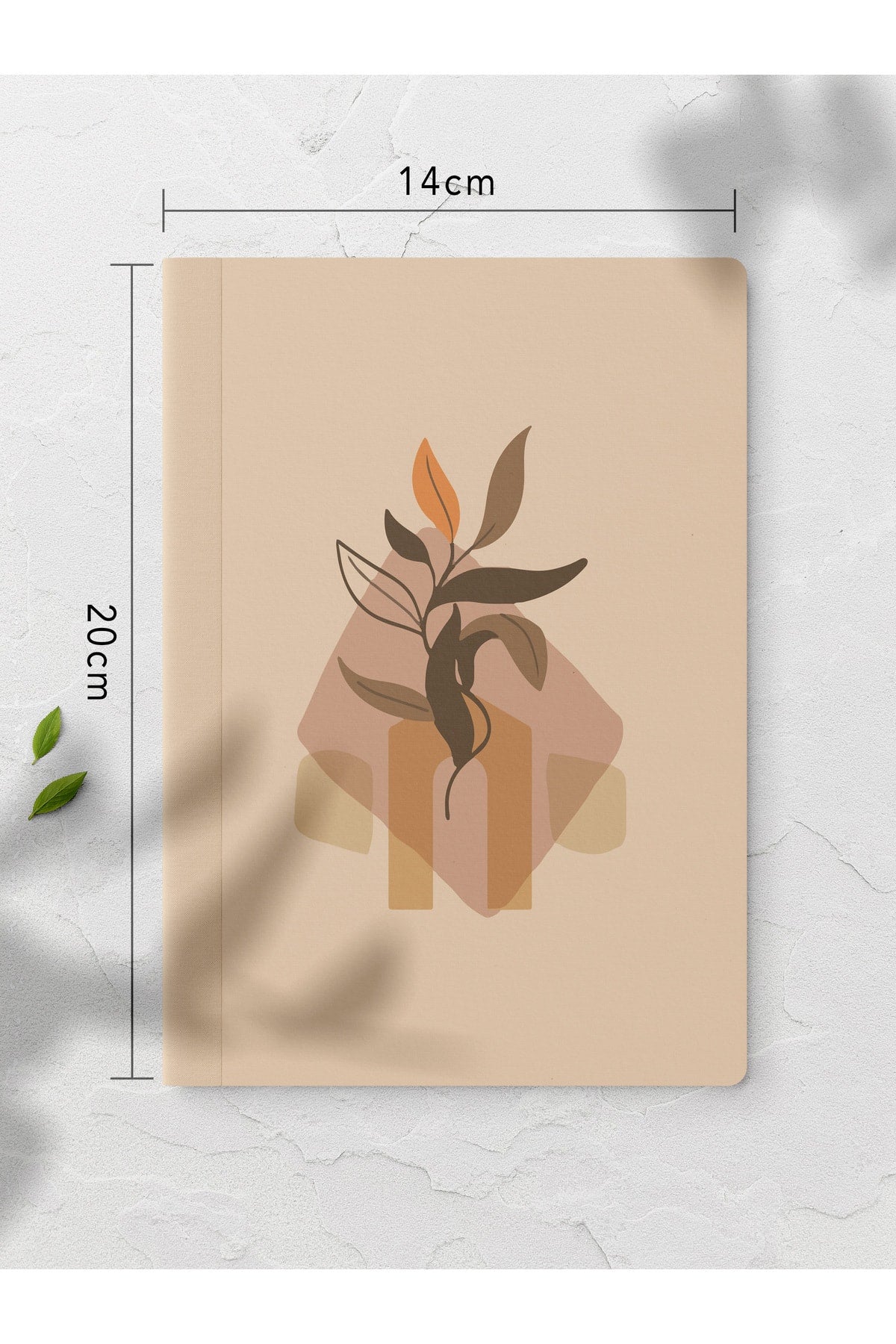 Boho Çizgisiz Defter Seti - 4 Adet - 14cm*20cm - 64 Sayfa