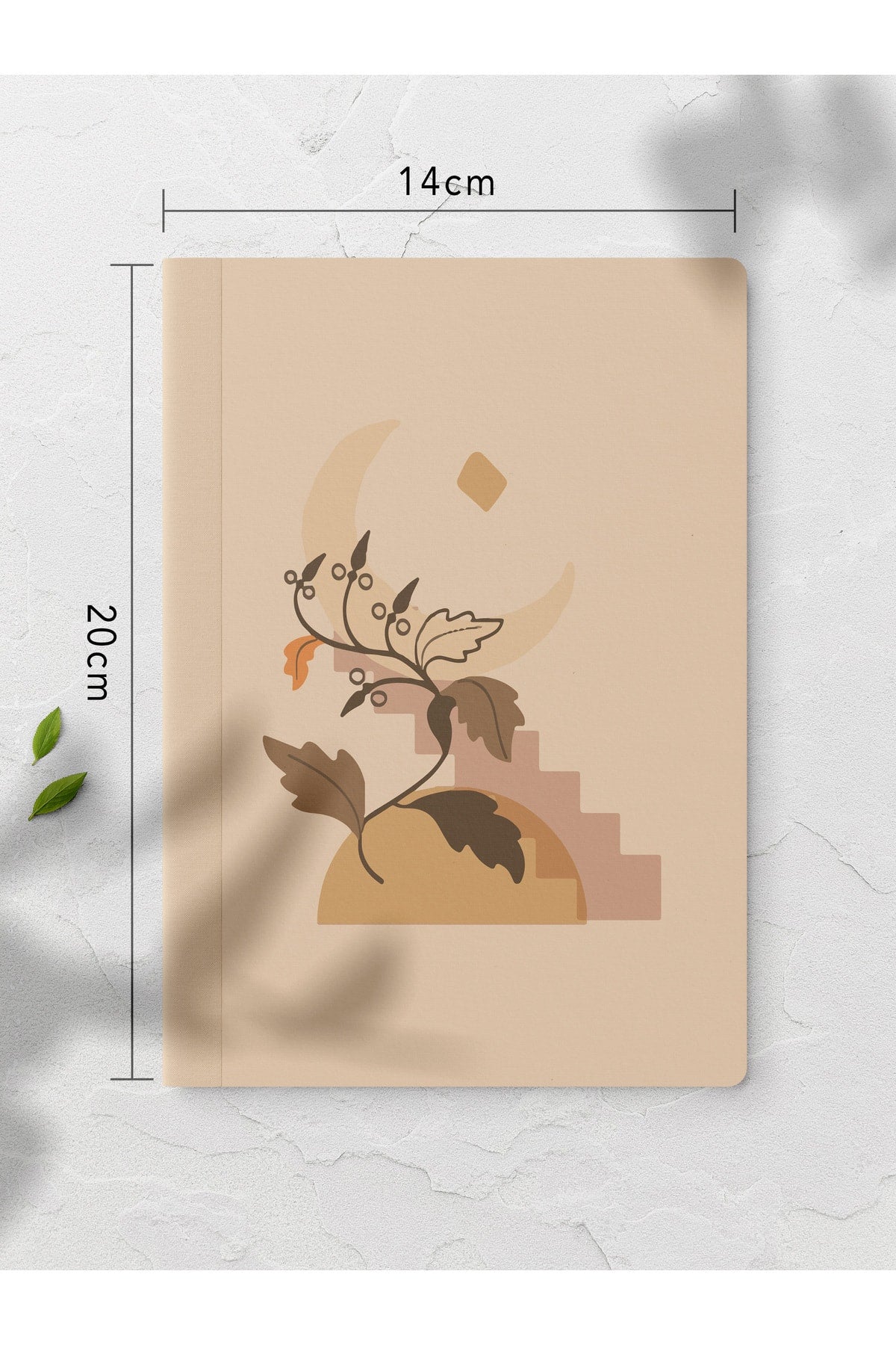 Boho Çizgisiz Defter Seti - 4 Adet - 14cm*20cm - 64 Sayfa