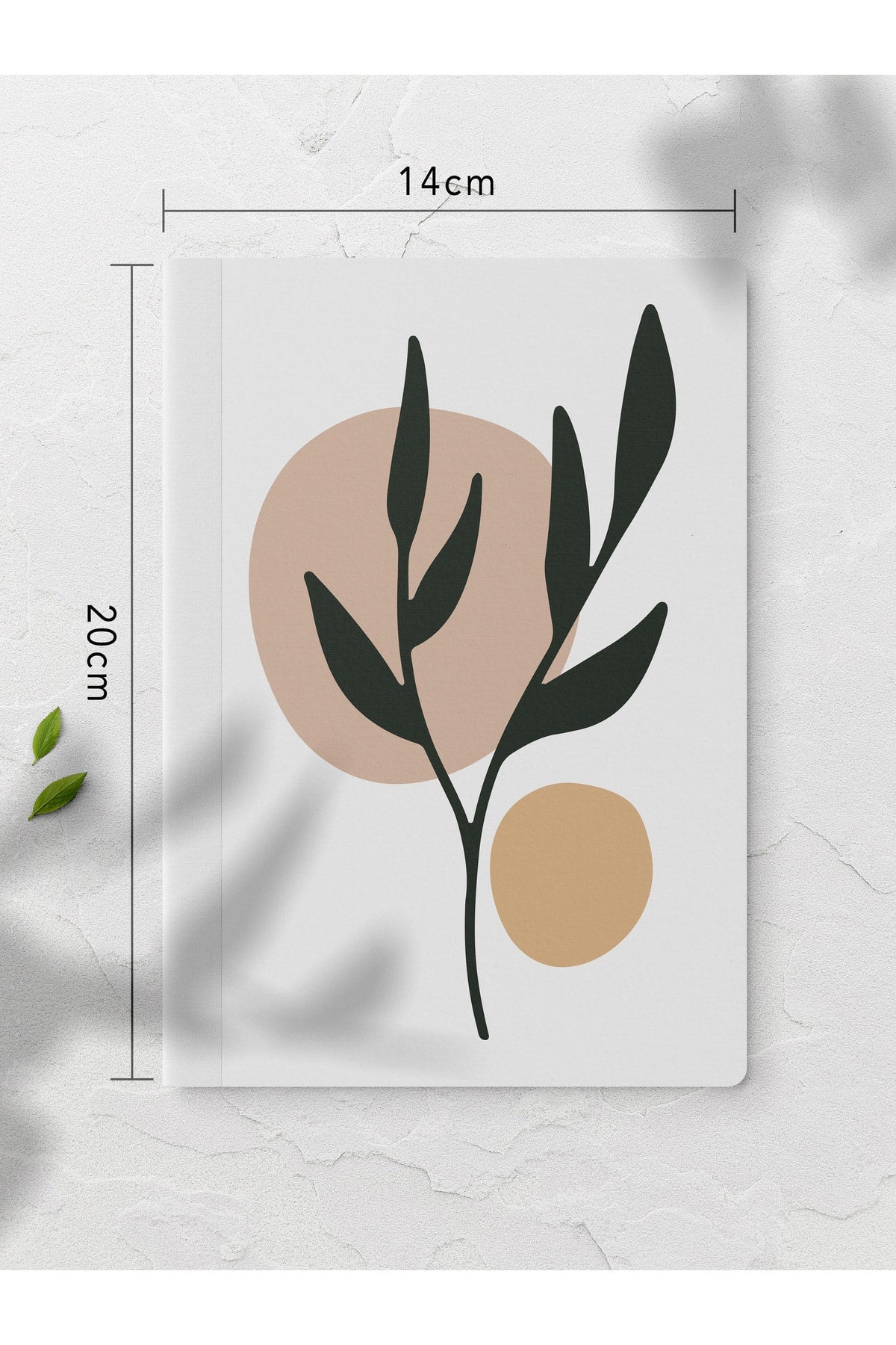 Botanik Çizgisiz Defter Seti - 4 Adet - 14cm*20cm - 64 Sayfa