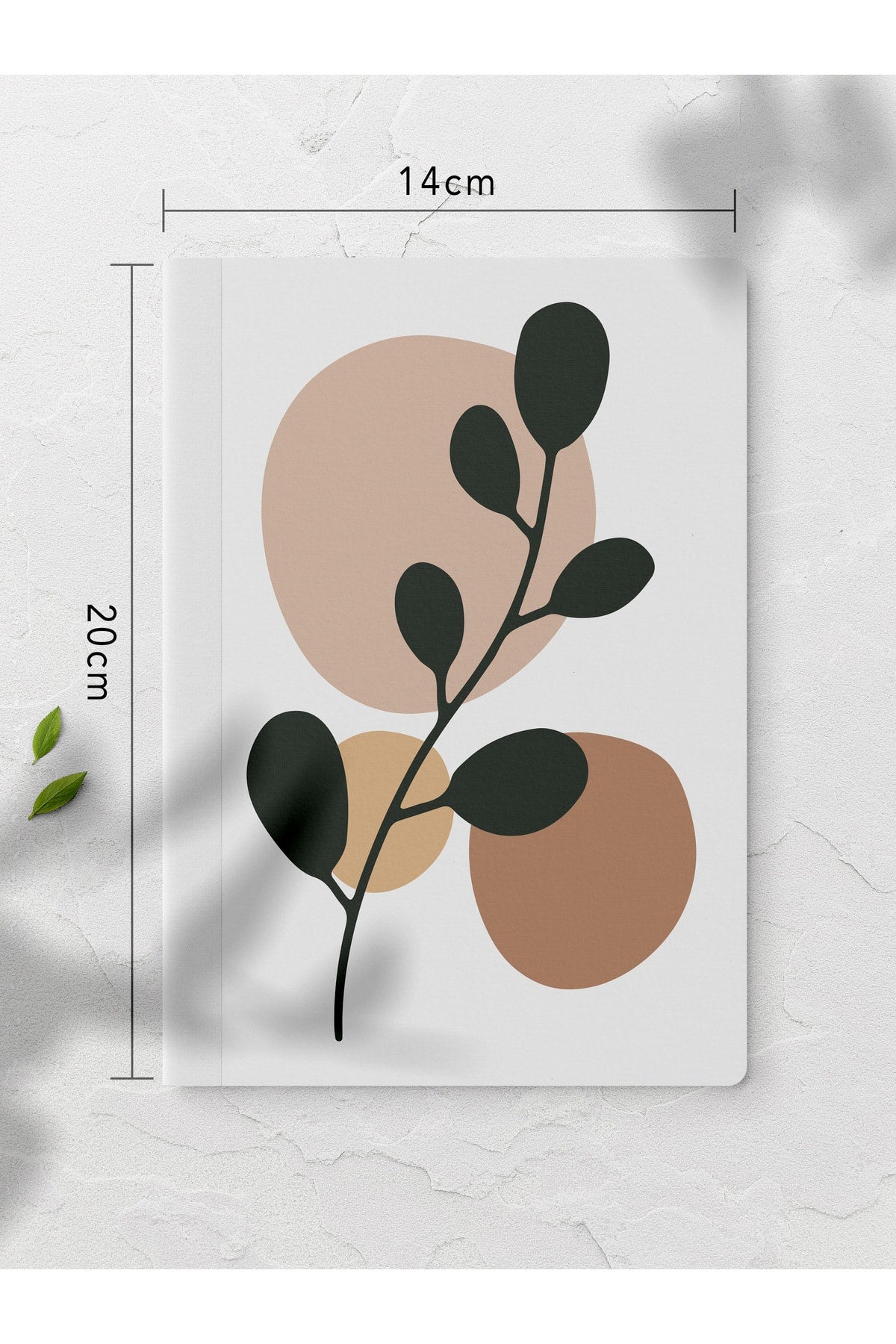 Botanik Çizgisiz Defter Seti - 4 Adet - 14cm*20cm - 64 Sayfa