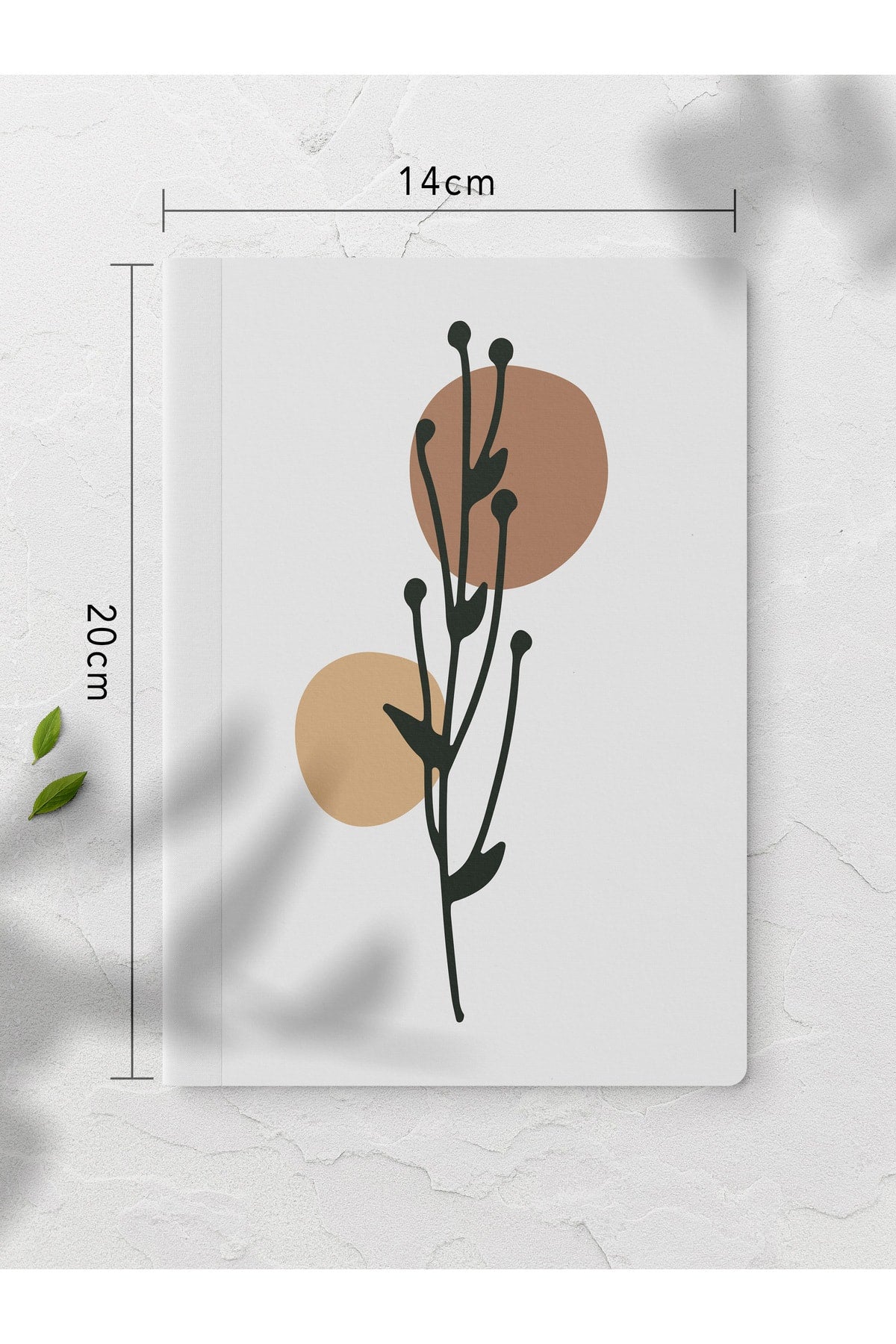 Botanik Çizgisiz Defter Seti - 4 Adet - 14cm*20cm - 64 Sayfa