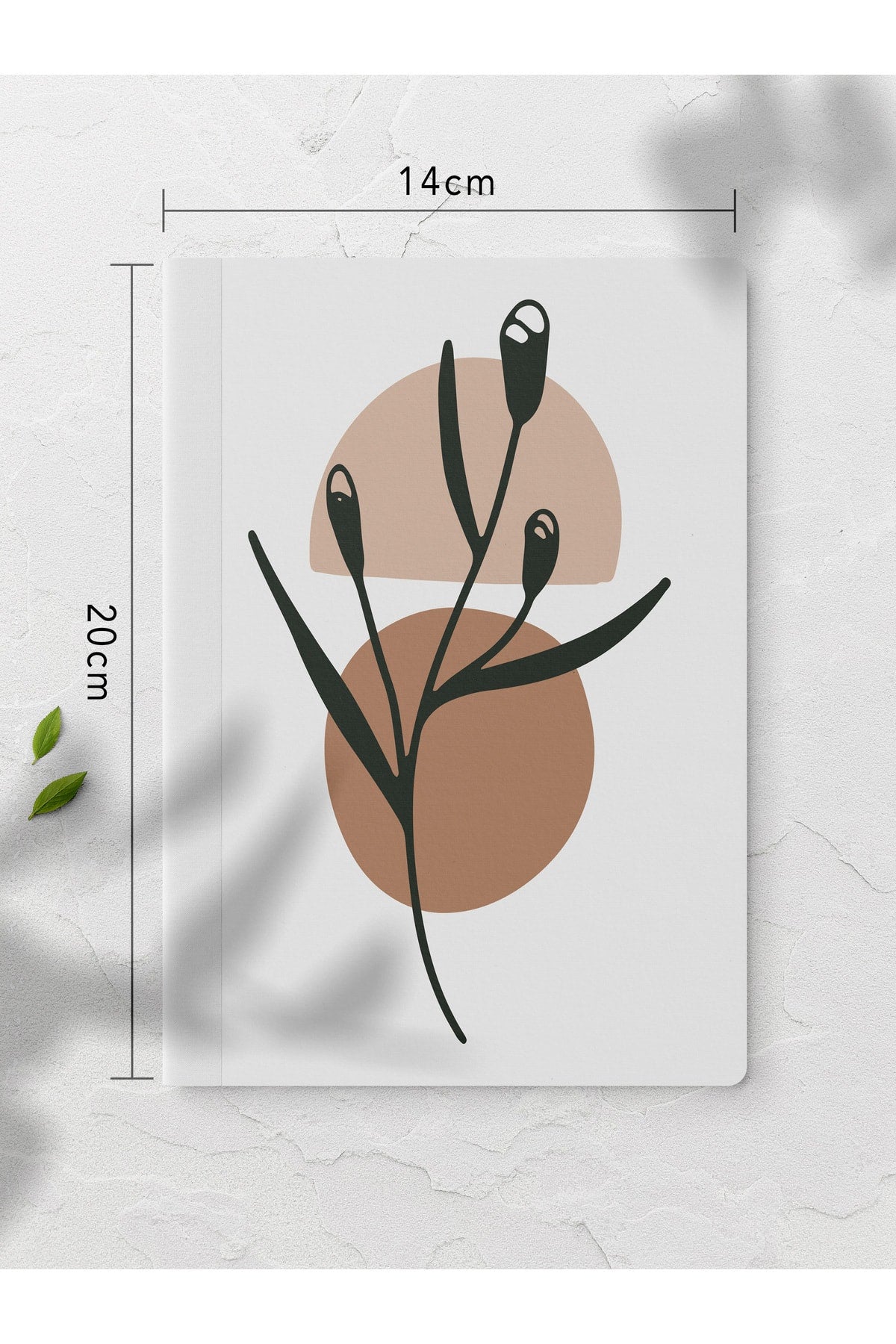 Botanik Çizgisiz Defter Seti - 4 Adet - 14cm*20cm - 64 Sayfa