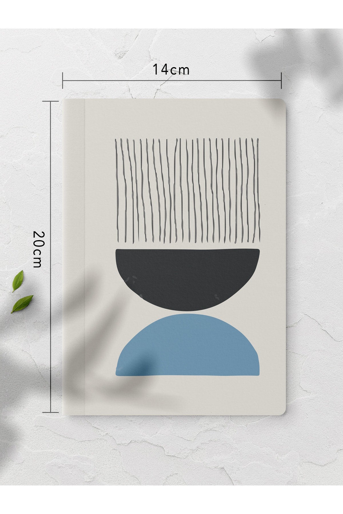 Geometrik Çizgisiz Defter Seti - 4 Adet - 14cm*20cm - 64 Sayfa
