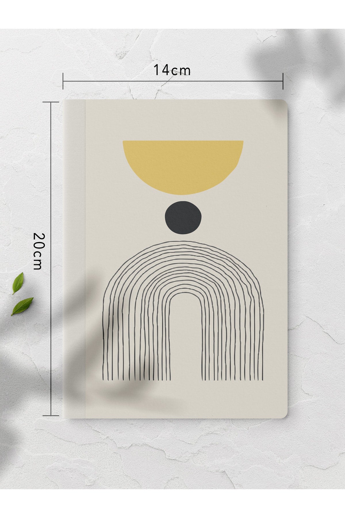 Geometrik Çizgisiz Defter Seti - 4 Adet - 14cm*20cm - 64 Sayfa