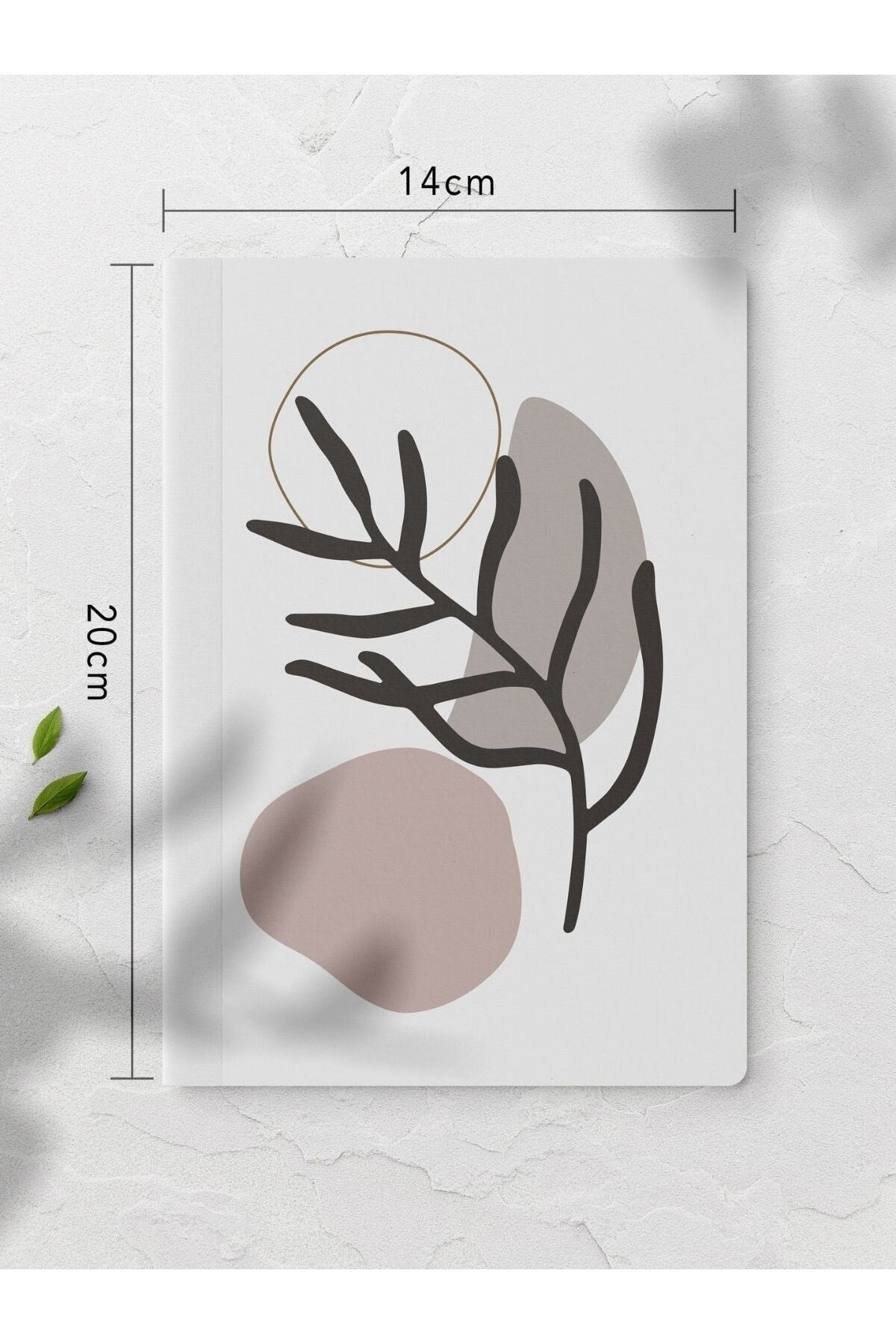 Çizgisiz Defter Seti - Botanik Çiçek - 4 Adet - 14cm*20cm - 64 Sayfa