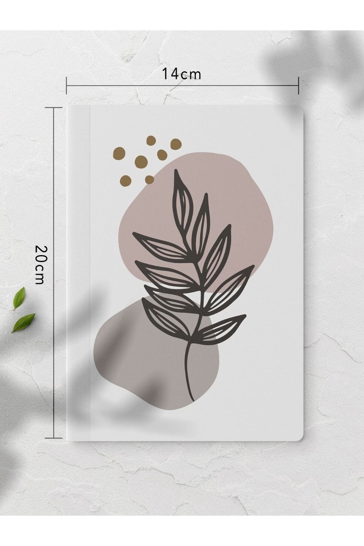 Çizgisiz Defter Seti - Botanik Çiçek - 4 Adet - 14cm*20cm - 64 Sayfa