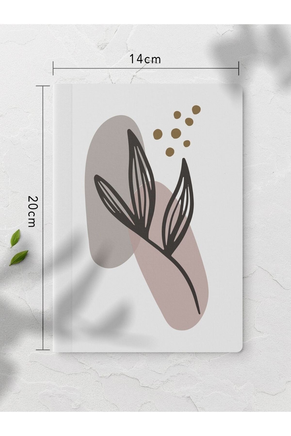 Çizgisiz Defter Seti - Botanik Çiçek - 4 Adet - 14cm*20cm - 64 Sayfa