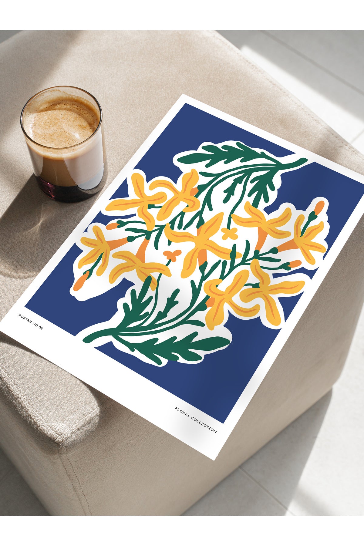 Estetik Duvar Posteri - Estetik Çizim Çerçevesiz Poster - Yatak Odası, Salon, Mutfak Duvar Dekoru