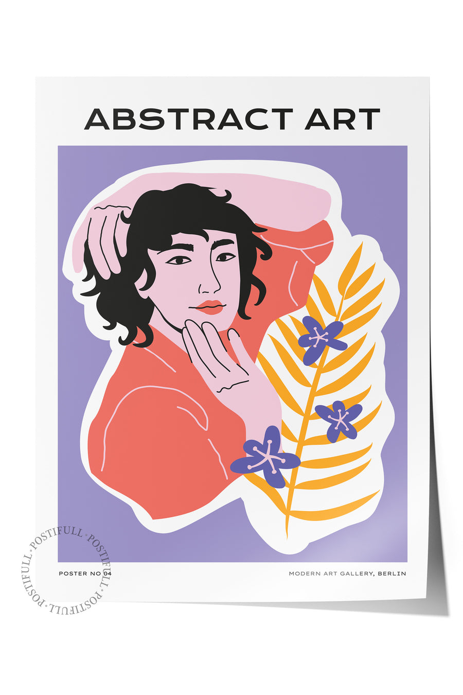 ABSTRACT ART Tropikal İllustrasyon Çerçevesiz Poster