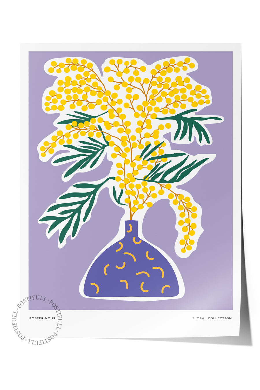 Mimoza Vazoda Çerçevesiz Poster