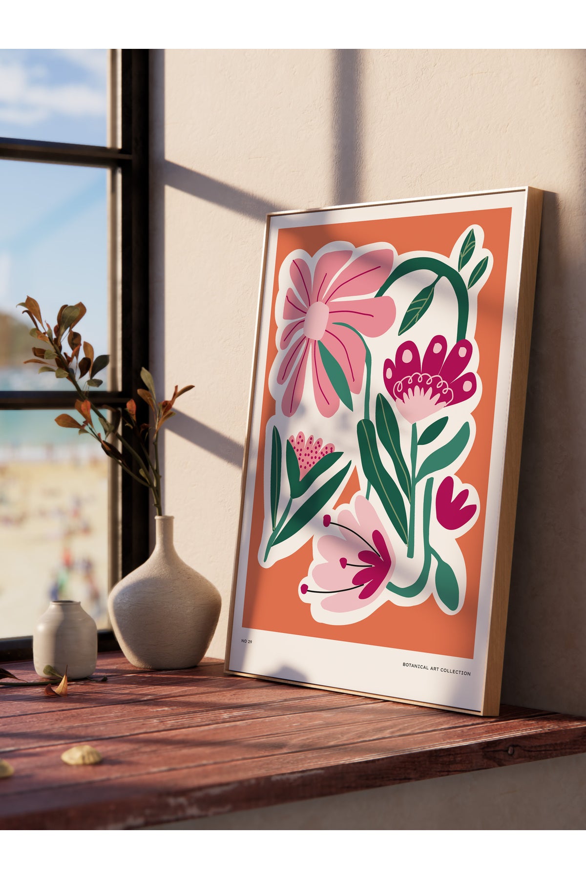 Estetik Duvar Posteri - Estetik Çizim Çerçevesiz Poster - Yatak Odası, Salon, Mutfak Duvar Dekoru