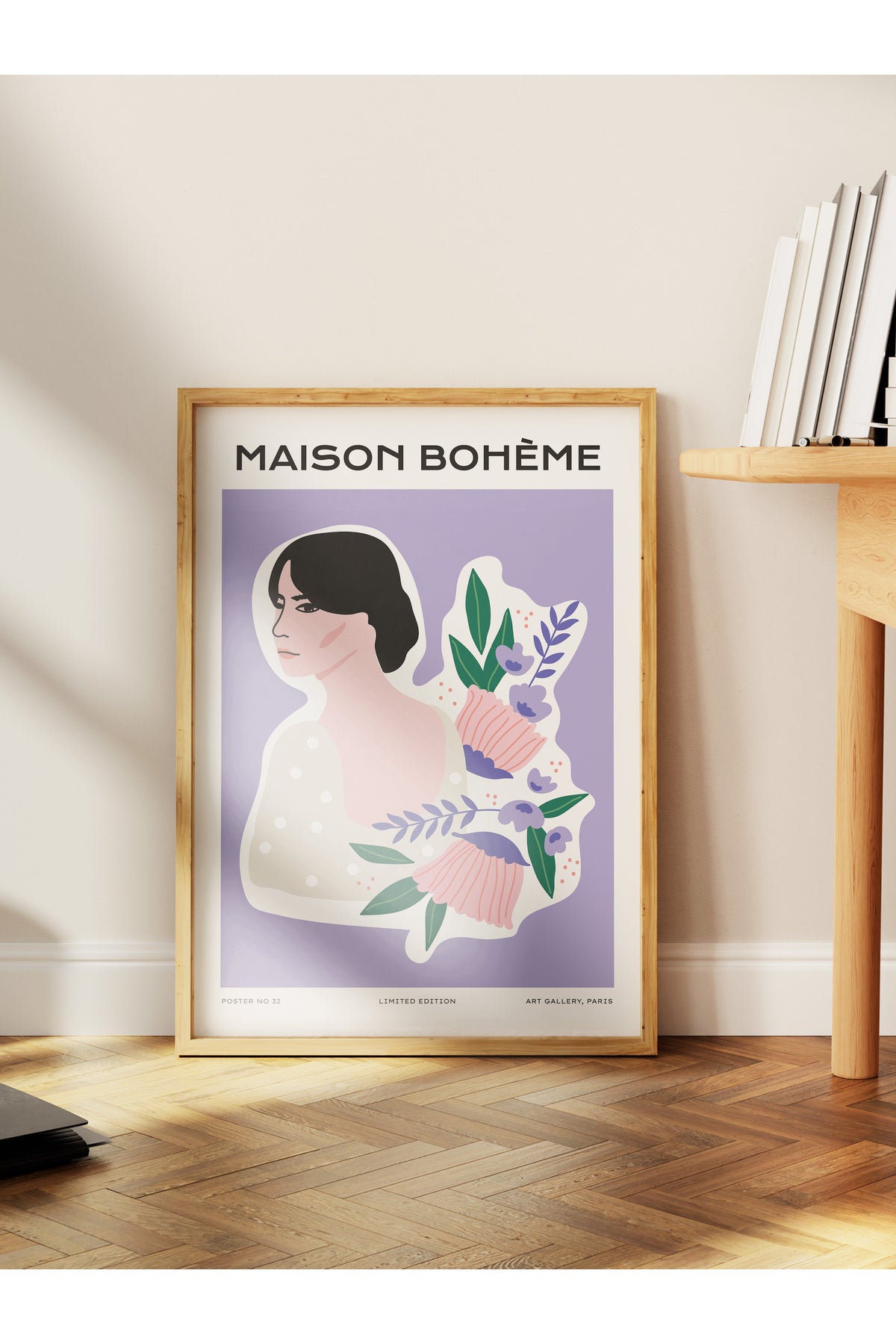 Estetik Duvar Posteri - Estetik Çizim Çerçevesiz Poster - Yatak Odası, Salon, Mutfak Duvar Dekoru