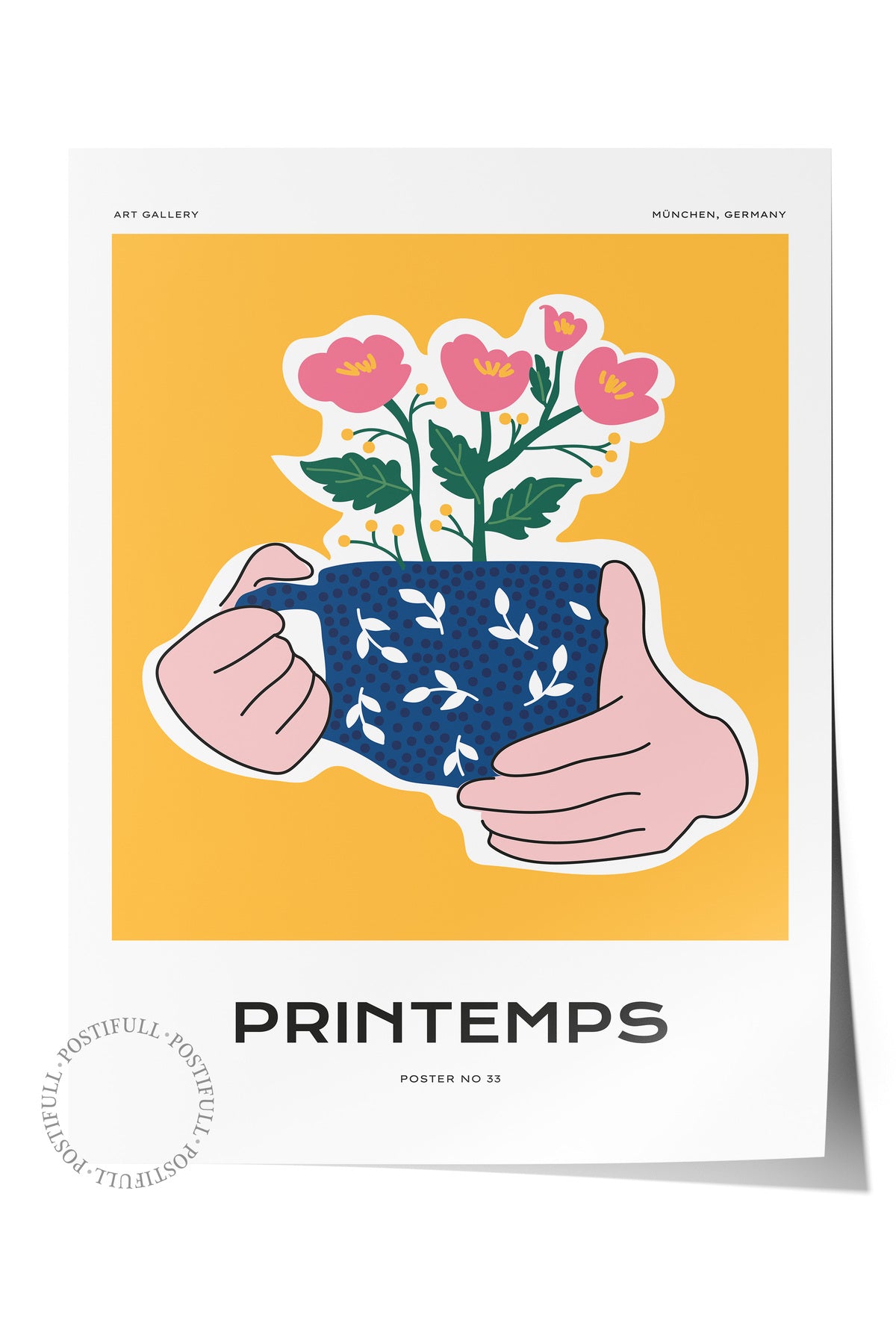 Estetik Duvar Posteri - Estetik Çizim Çerçevesiz Poster - Yatak Odası, Salon, Mutfak Duvar Dekoru