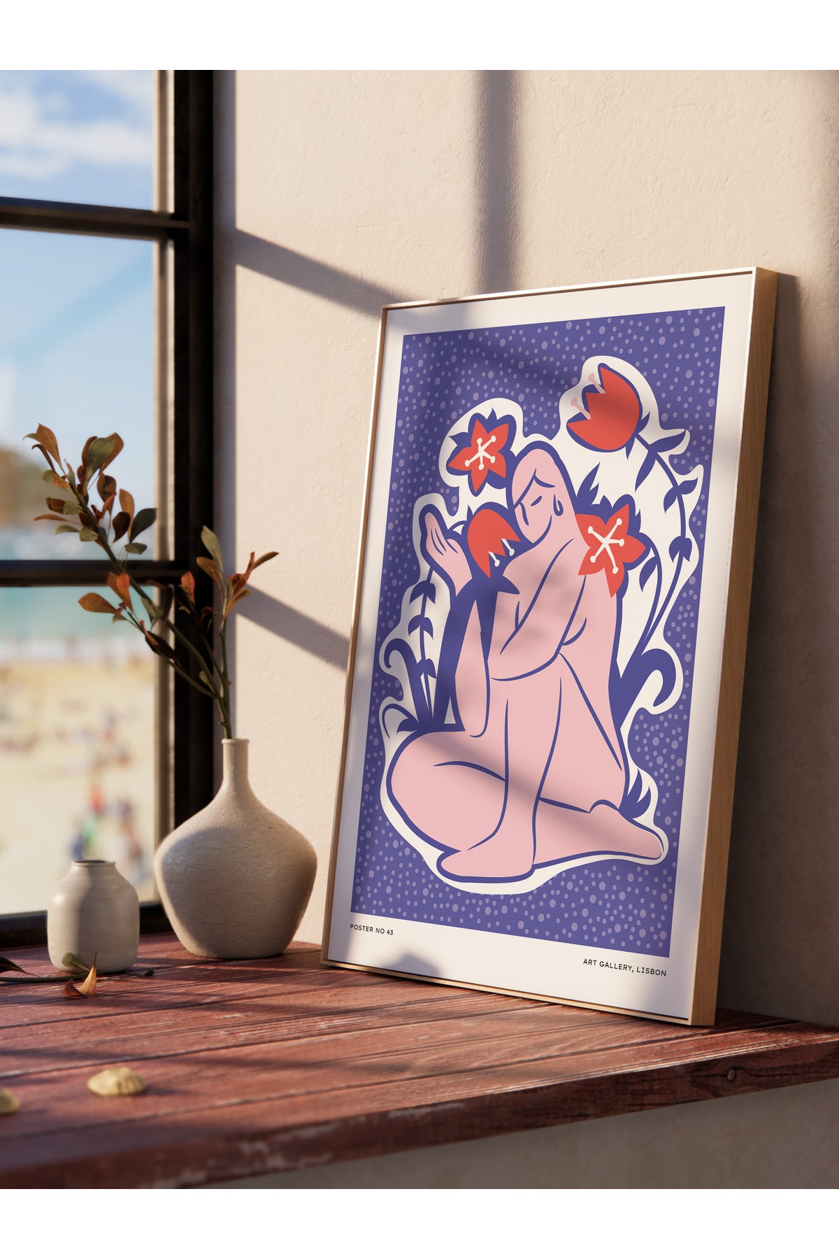 Estetik Duvar Posteri - Estetik Çizim Çerçevesiz Poster - Yatak Odası, Salon, Mutfak Duvar Dekoru