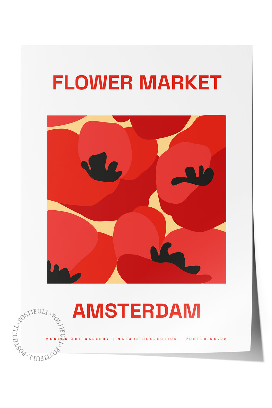 FLOWER MARKET Tropikal İllustrasyon Çerçevesiz Poster