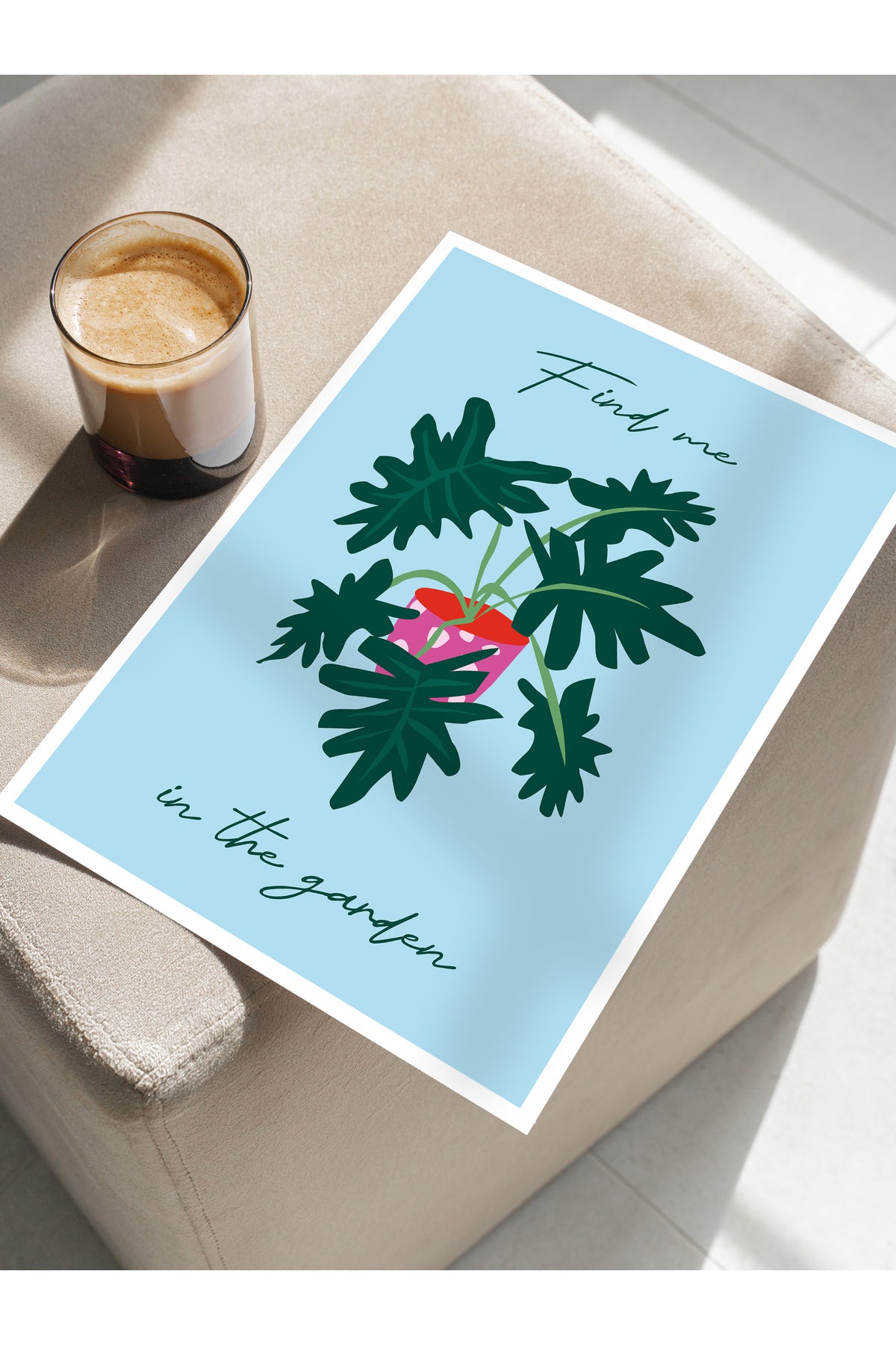 Estetik Duvar Posteri - Estetik Çizim Çerçevesiz Poster - Yatak Odası, Salon, Mutfak Duvar Dekoru