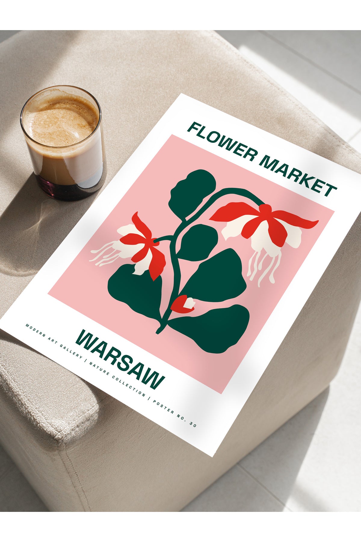 Estetik Duvar Posteri - Estetik Çizim Çerçevesiz Poster - Yatak Odası, Salon, Mutfak Duvar Dekoru