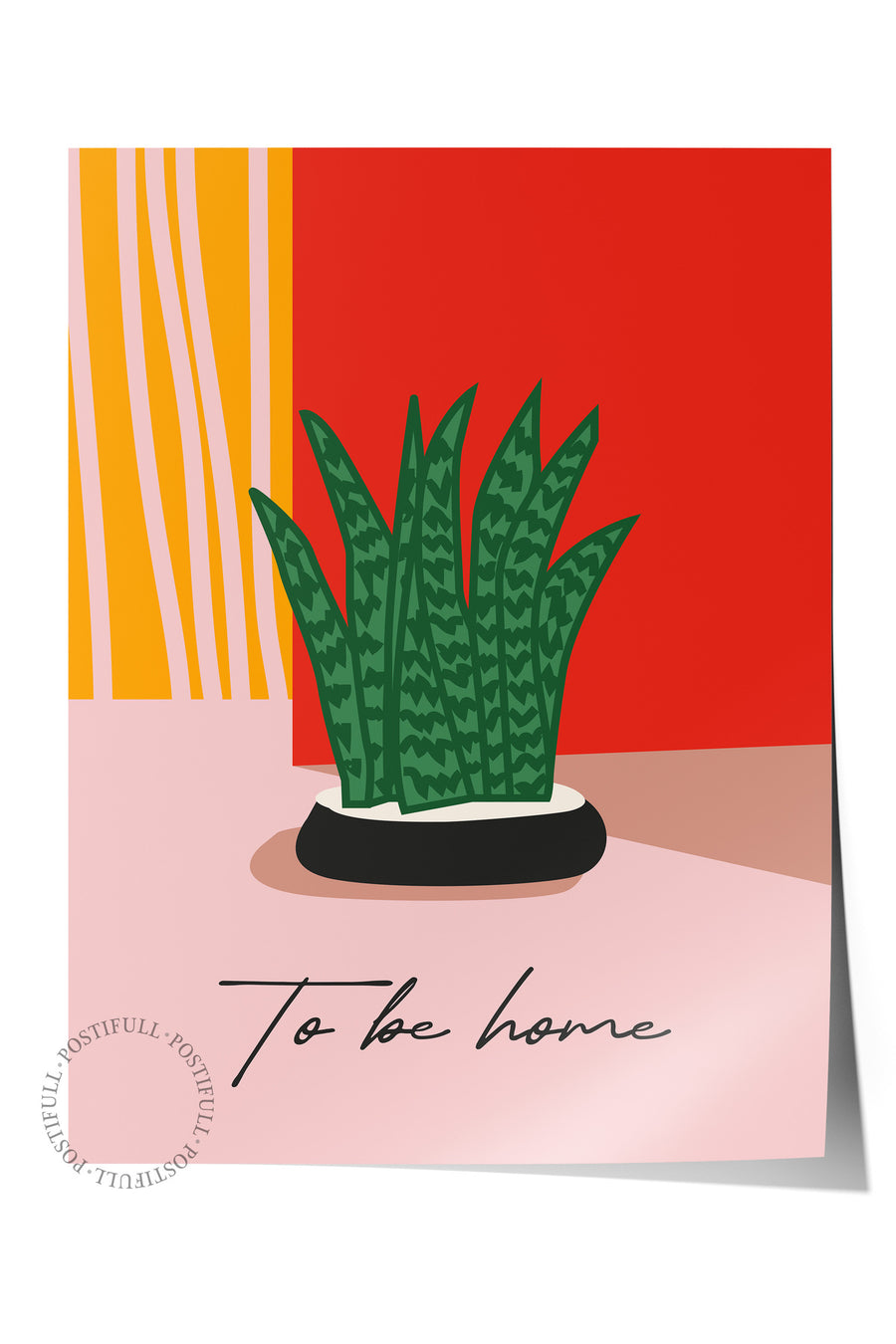 To be home Tropikal İllustrasyon Çerçevesiz Poster