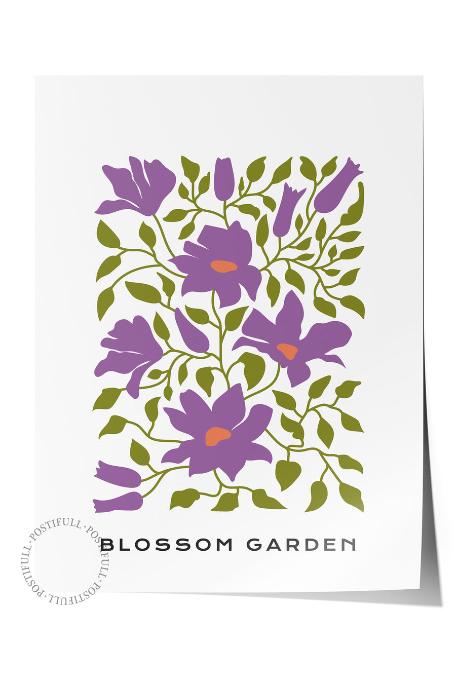 Blossom Garden Tropikal İllustrasyon Çerçevesiz Poster