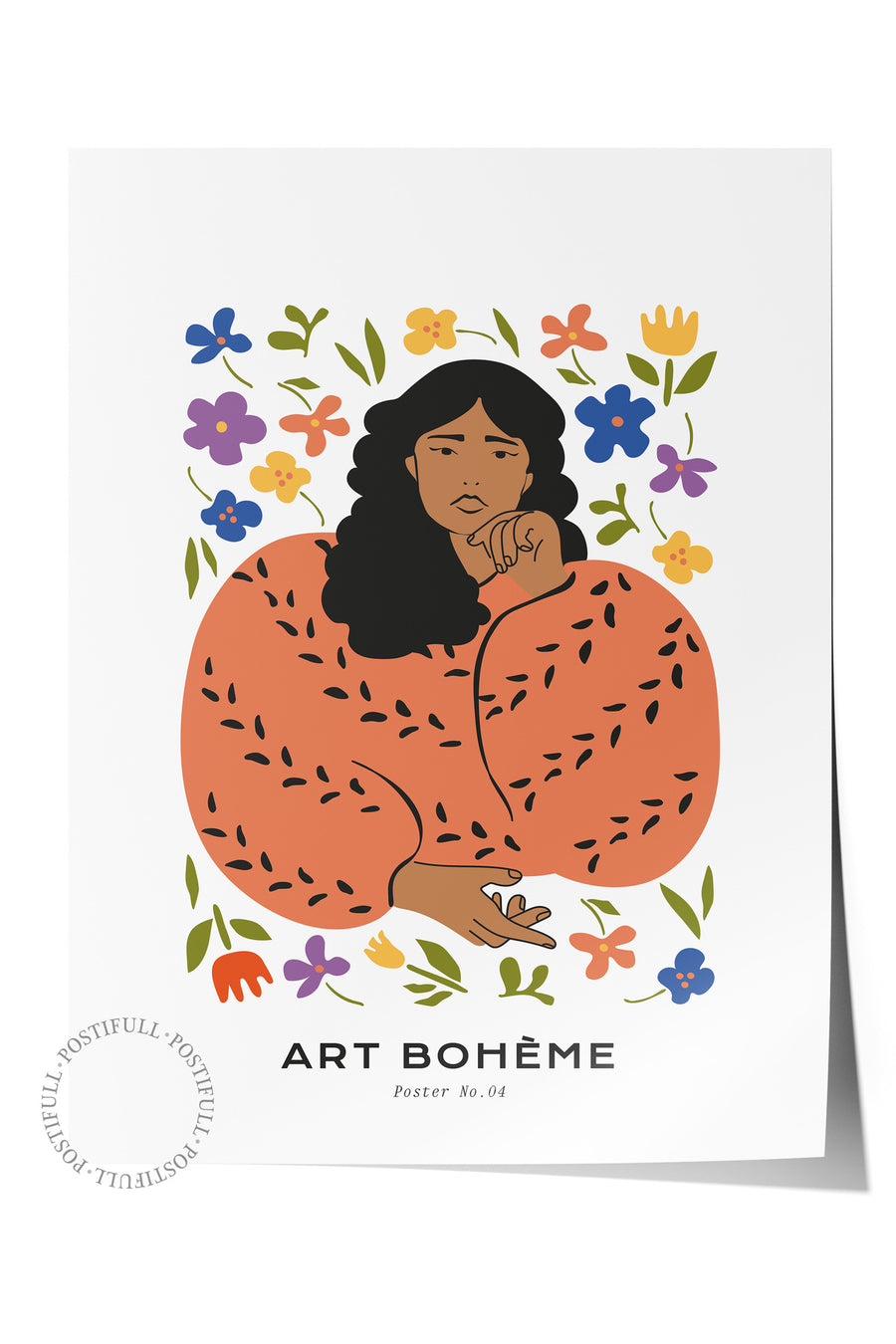 Art Bohème Tropikal İllustrasyon Çerçevesiz Poster