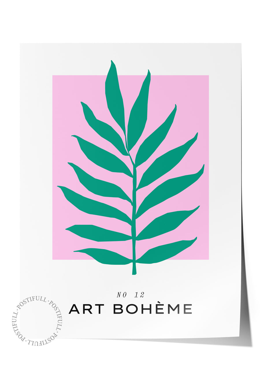 Farklı Tonlarda ART BOHÈME Tropikal İllustrasyon Çerçevesiz Poster