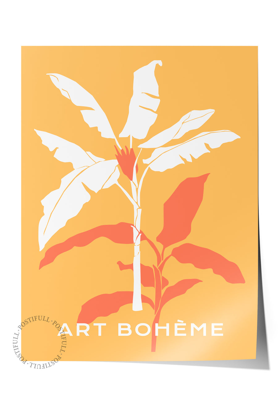 Farklı Tonlarda ART BOHÈME Tropikal İllustrasyon Çerçevesiz Poster