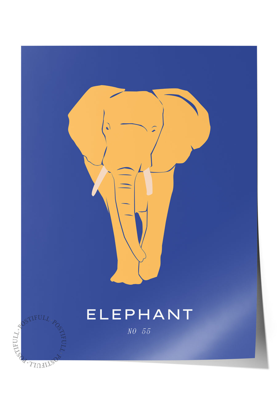 ELEPHANT Tropikal İllustrasyon Çerçevesiz Poster