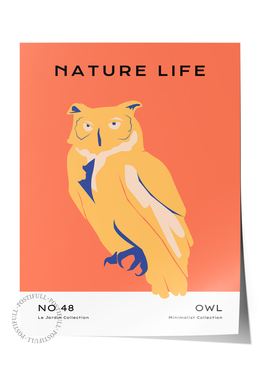 Farklı Tonlarda NATURE LIFE Tropikal İllustrasyon Çerçevesiz Poster