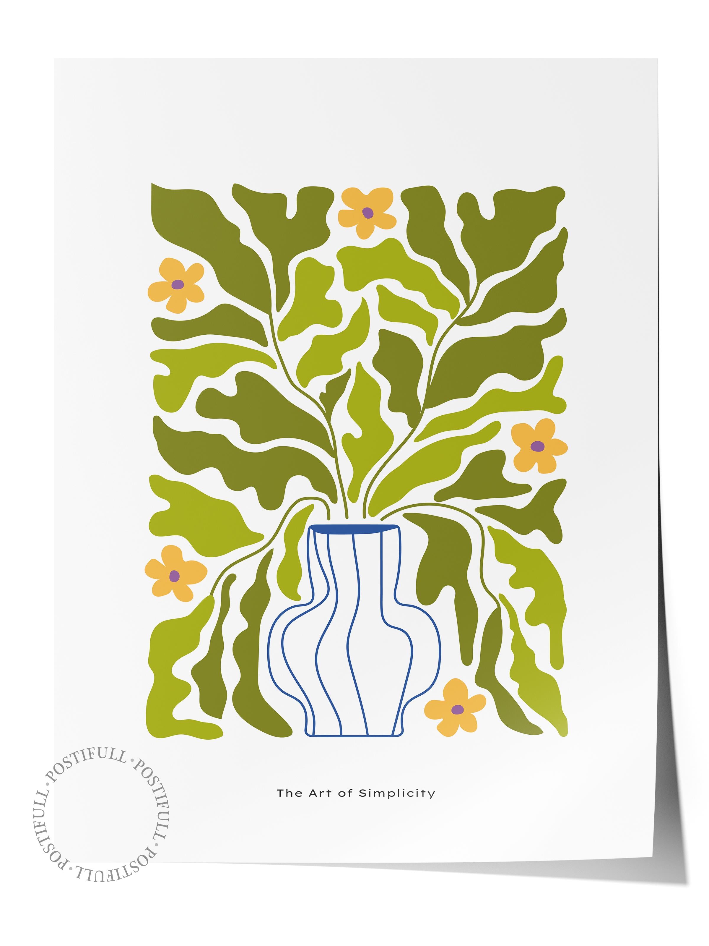 Estetik Duvar Posteri - Estetik Çizim Çerçevesiz Poster - Yatak Odası, Salon, Mutfak Duvar Dekoru