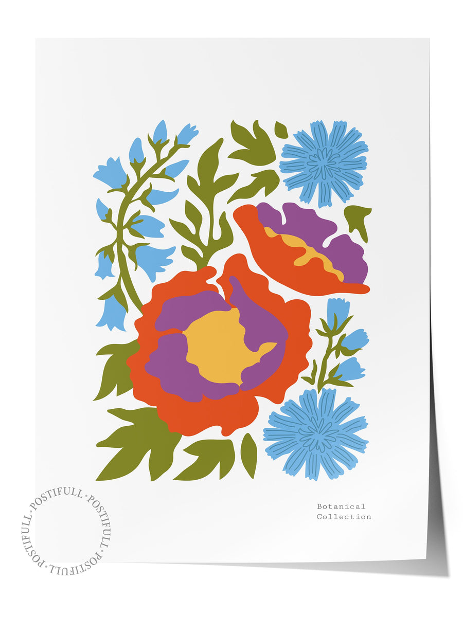 Botanical Collection Tropikal İllustrasyon Çerçevesiz Poster