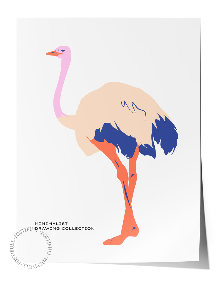 Minimalist Drawing Collection Tropikal İllustrasyon Çerçevesiz Poster