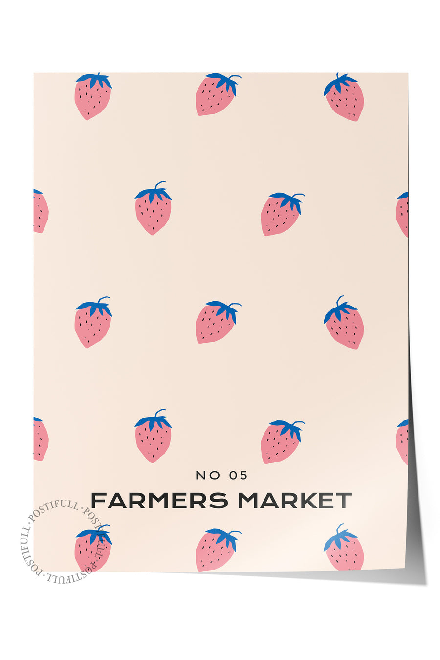 NO 05 FARMERS MARKET Renkli Bohem Çerçevesiz Poster