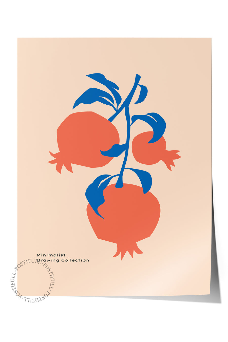 Soyut Nar Deseni Renkli Bohem Çerçevesiz Poster