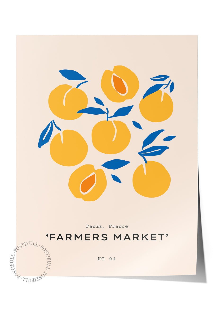 FARMERS MARKET Renkli Bohem Çerçevesiz Poster