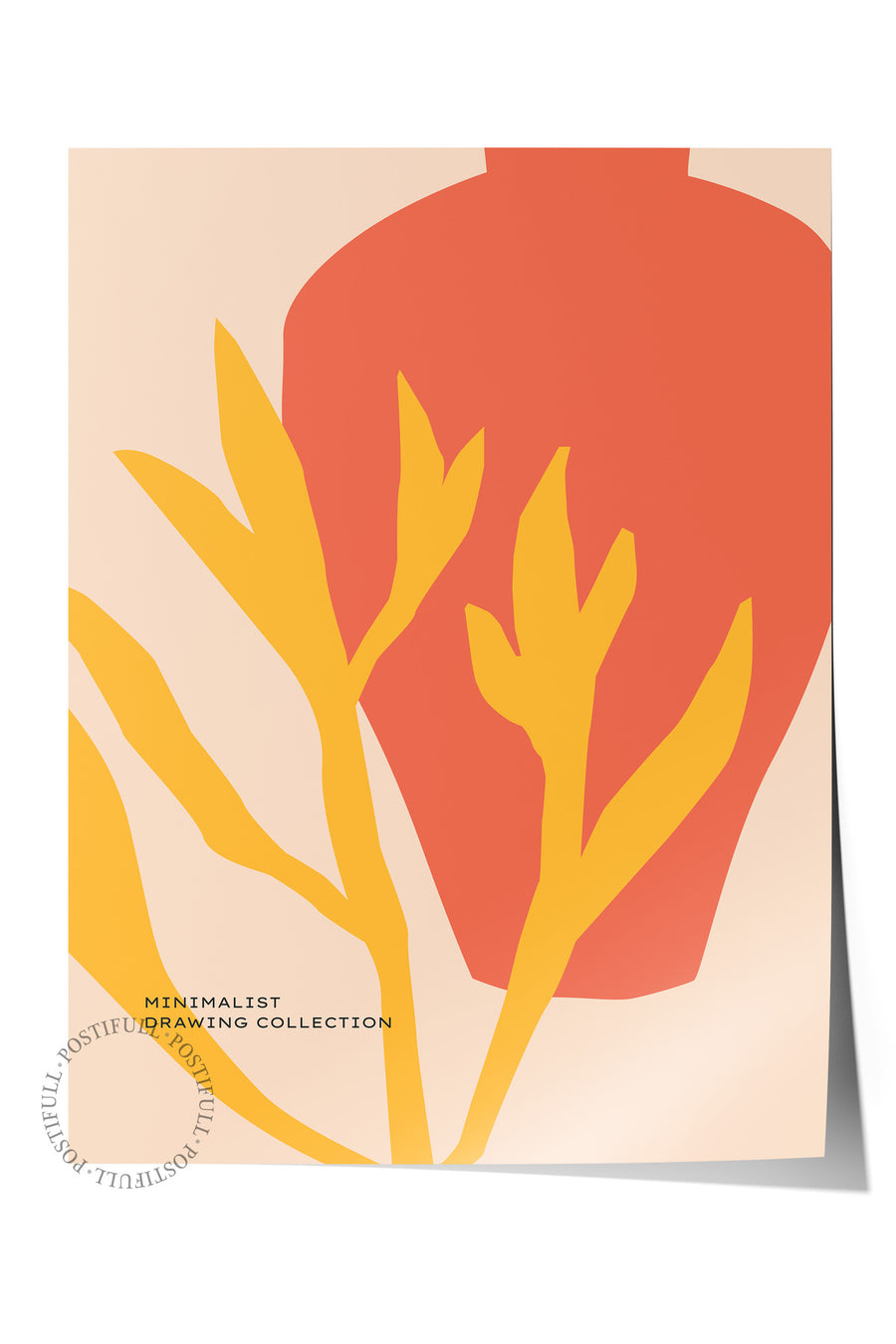 Minimalist Drawing Collection Renkli Bohem Çerçevesiz Poster