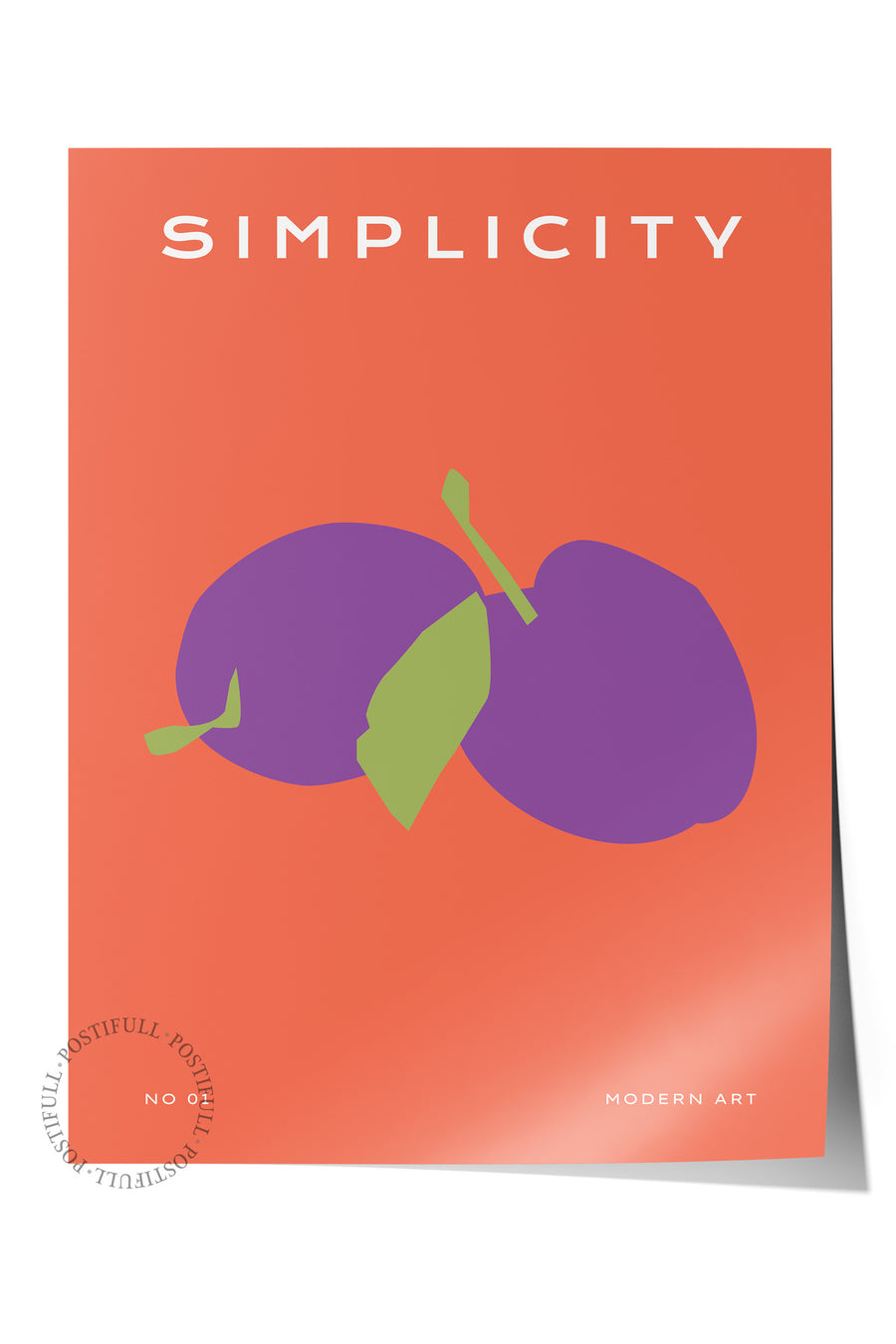Farklı Tonlarda SIMPLICITY Renkli Bohem Çerçevesiz Poster