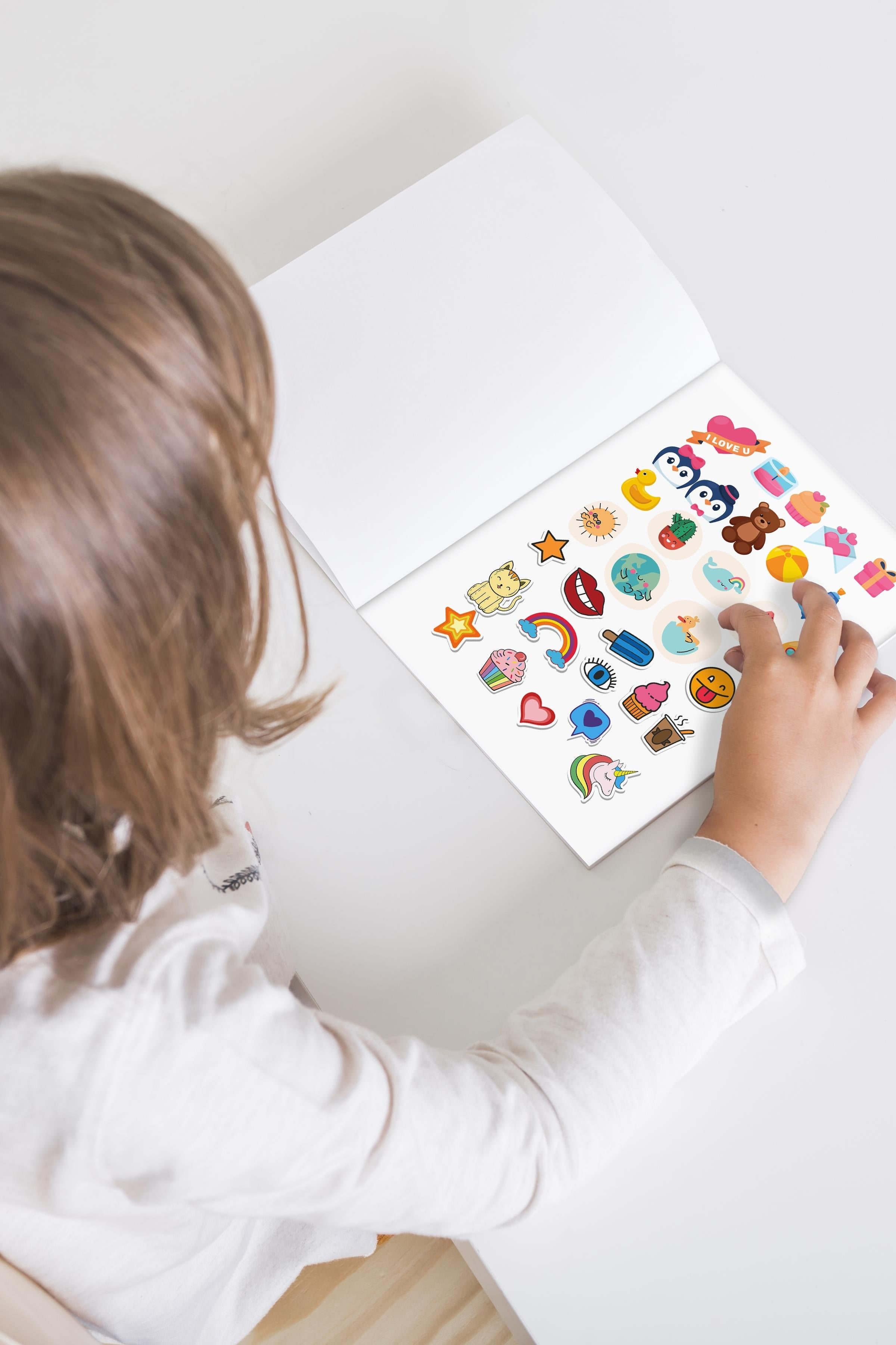 Etiket Seti, 500 Adet, 16 Sayfa Sticker Book, Ajanda, Bullet Journal, Günlük, Laptop, Telefon