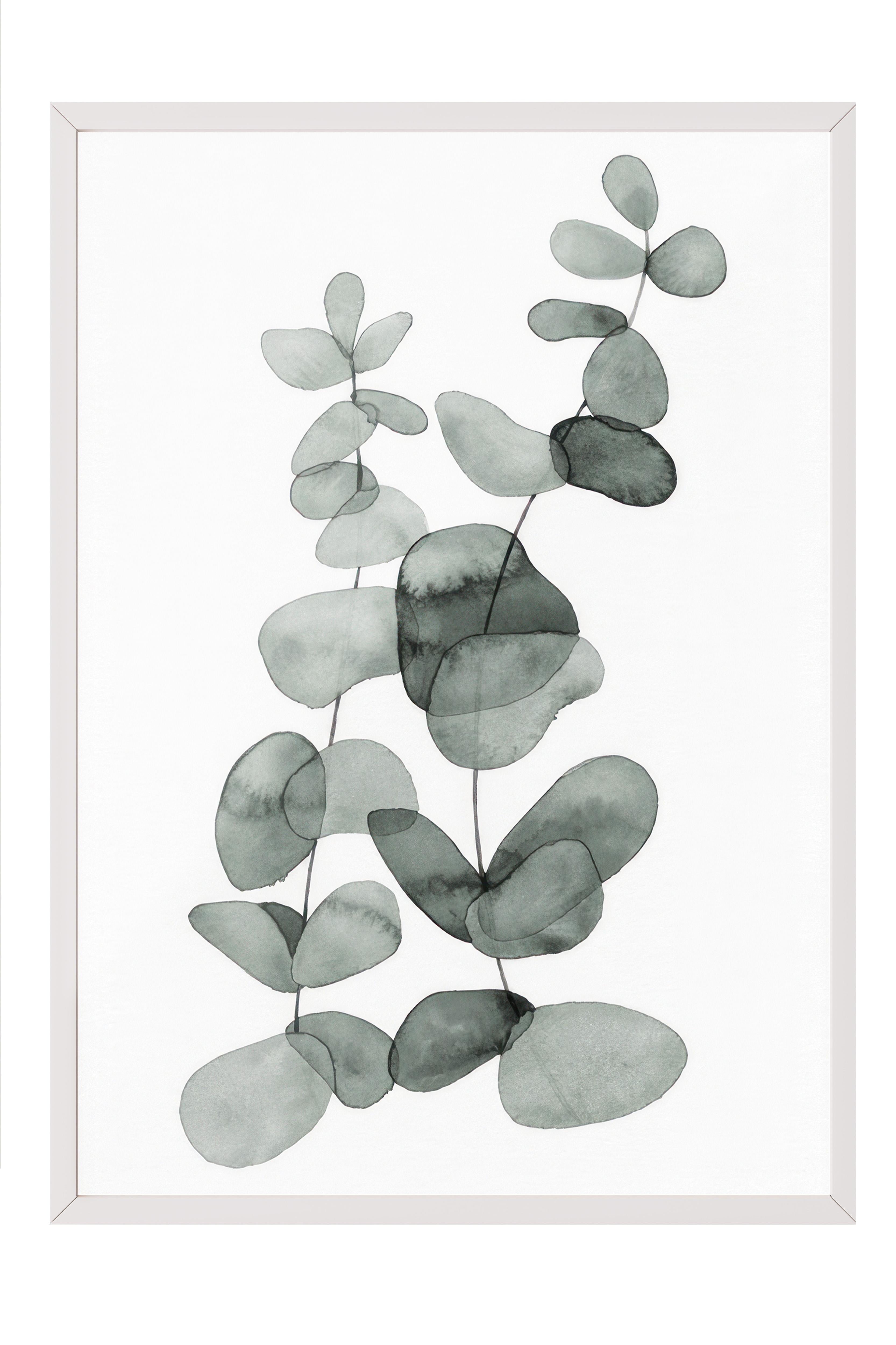 Eucalyptus No2  Çerçeveli Tablo, Beyaz Çerçeve ve Poster, Duvar Tablosu Comfort Serisi NO:108455