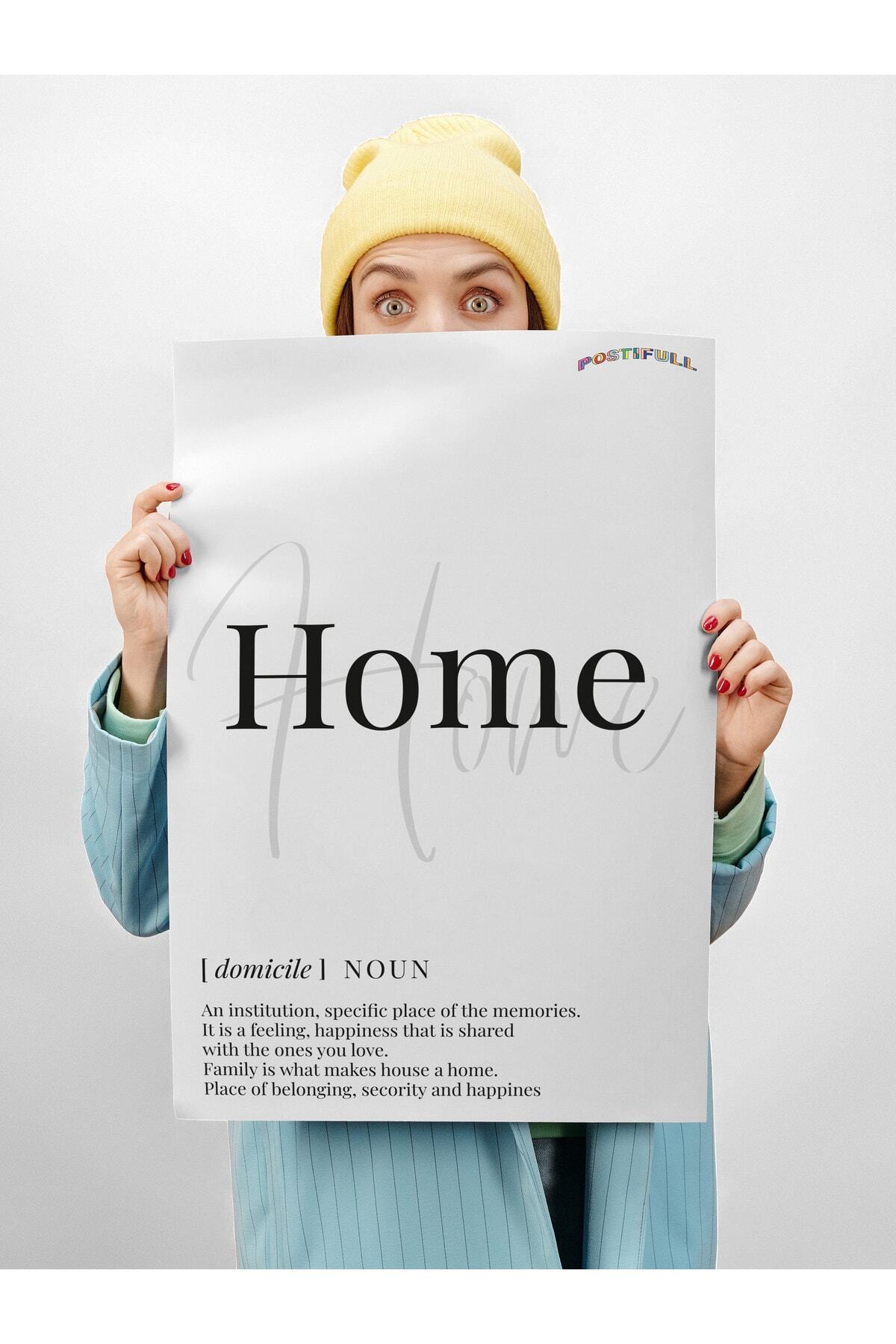 Family - Aile Tasarım Yazılı Tablo Poster - Çerçevesiz Tablo - Estetik Poster - Duvar Dekoru